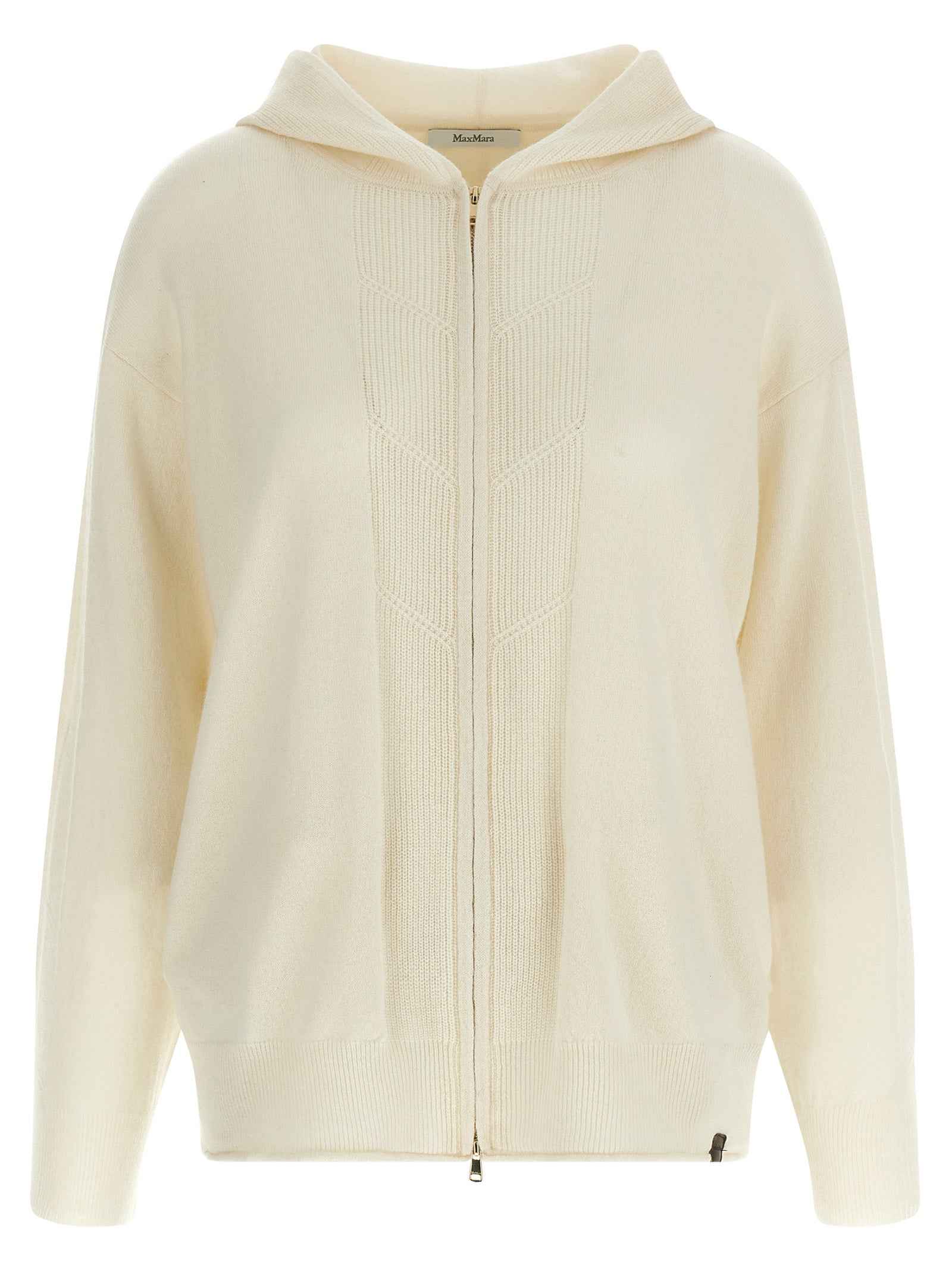 Max Mara White Cashmere Cardigan
