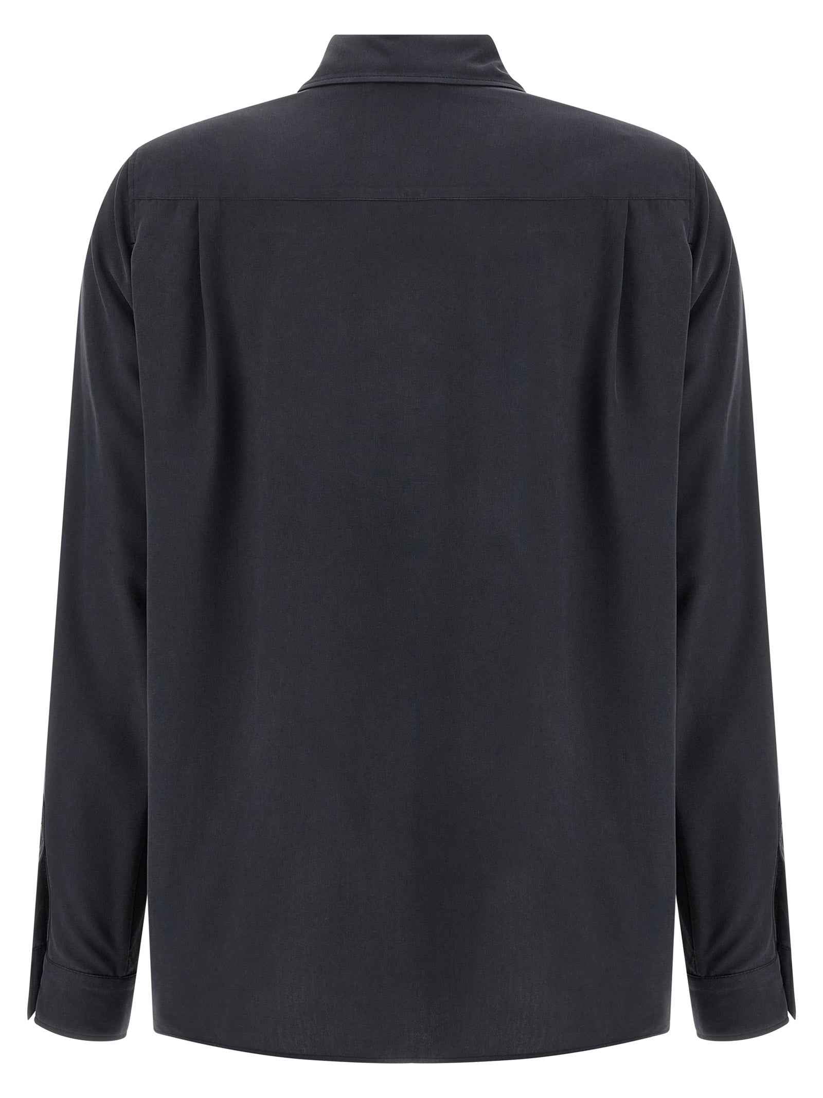 Max Mara Gray Silk Blouse
