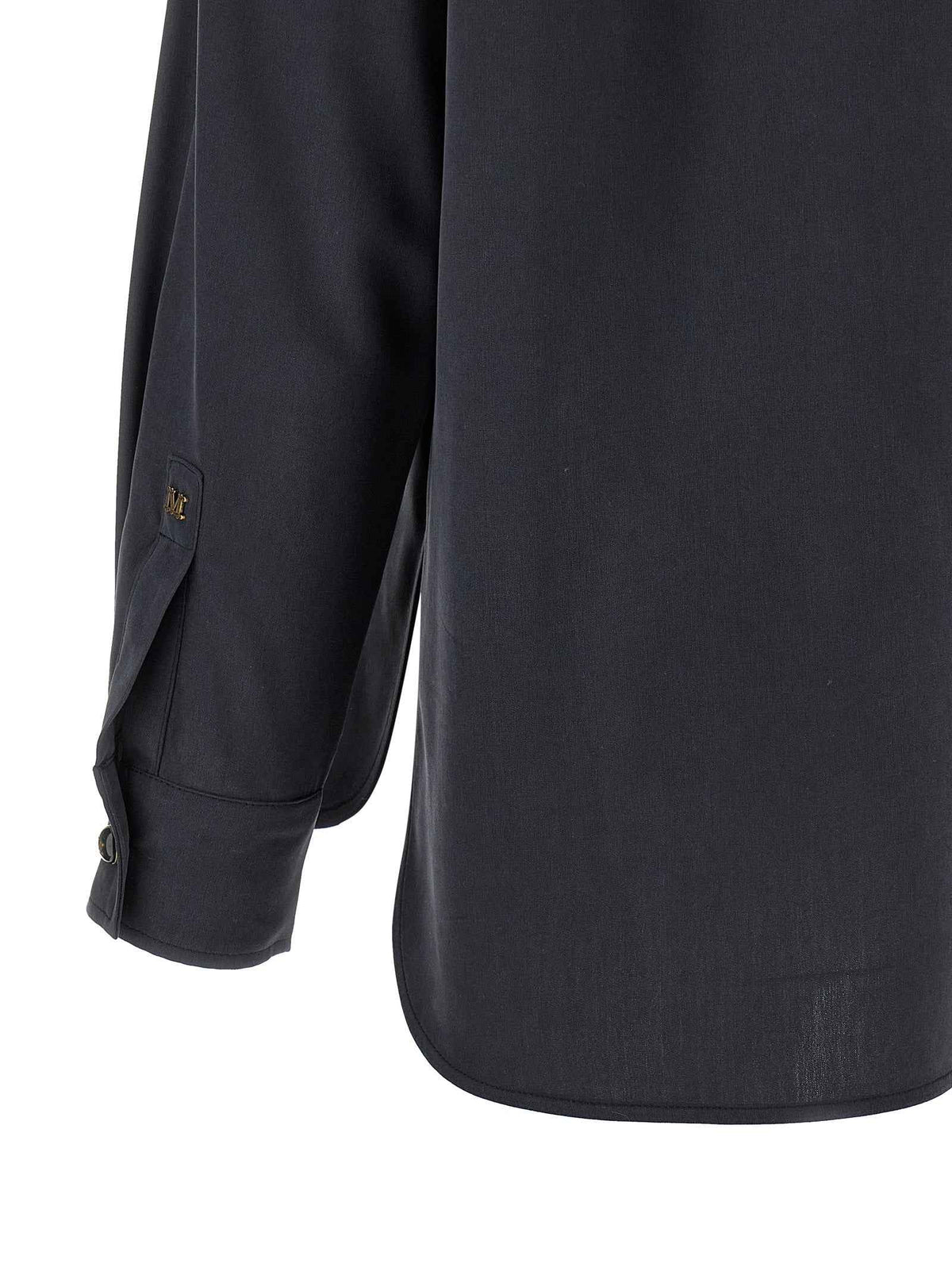 Max Mara Gray Silk Blouse