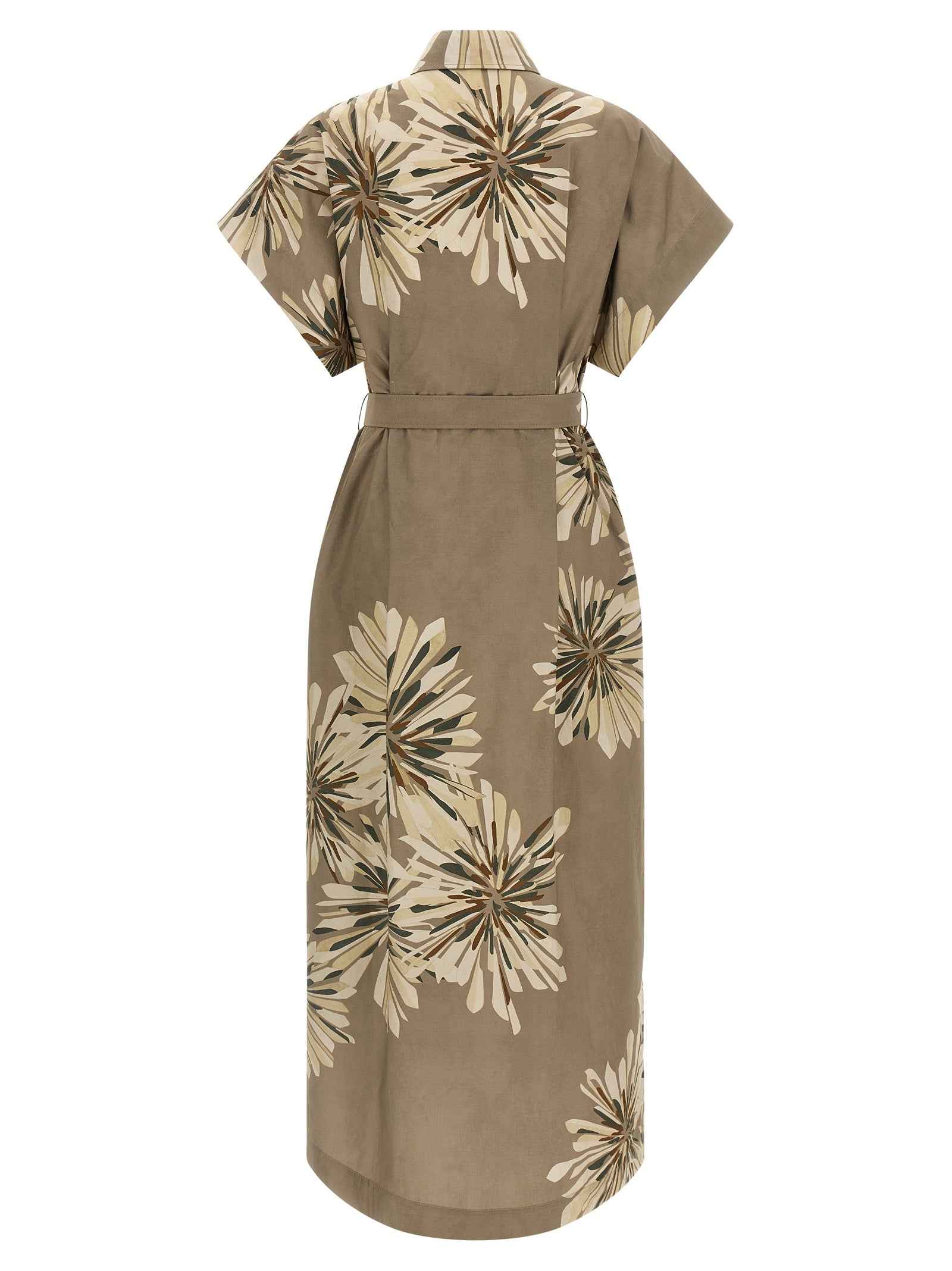 Brunello Cucinelli Bicolor Cotton Long Dress