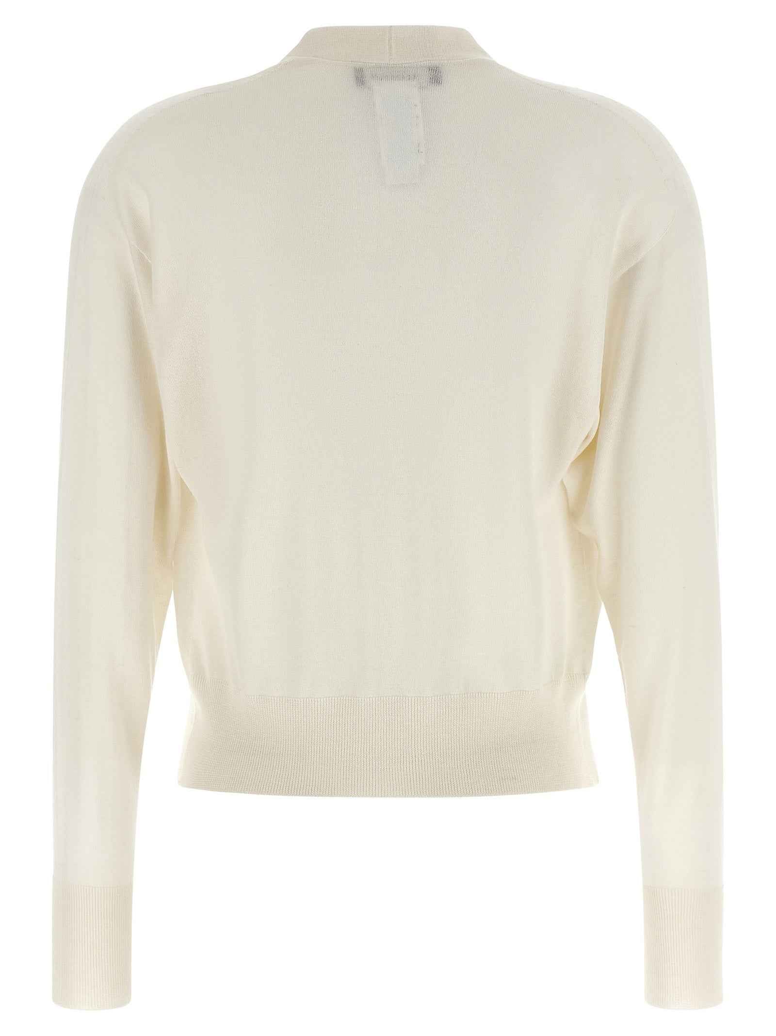 Fabiana Filippi White Cashmere Cardigan