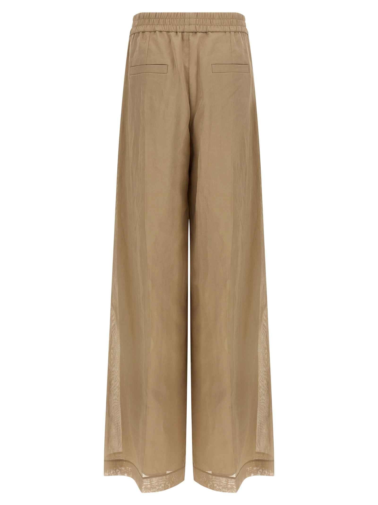Brunello Cucinelli Beige Cotton Casual Pants