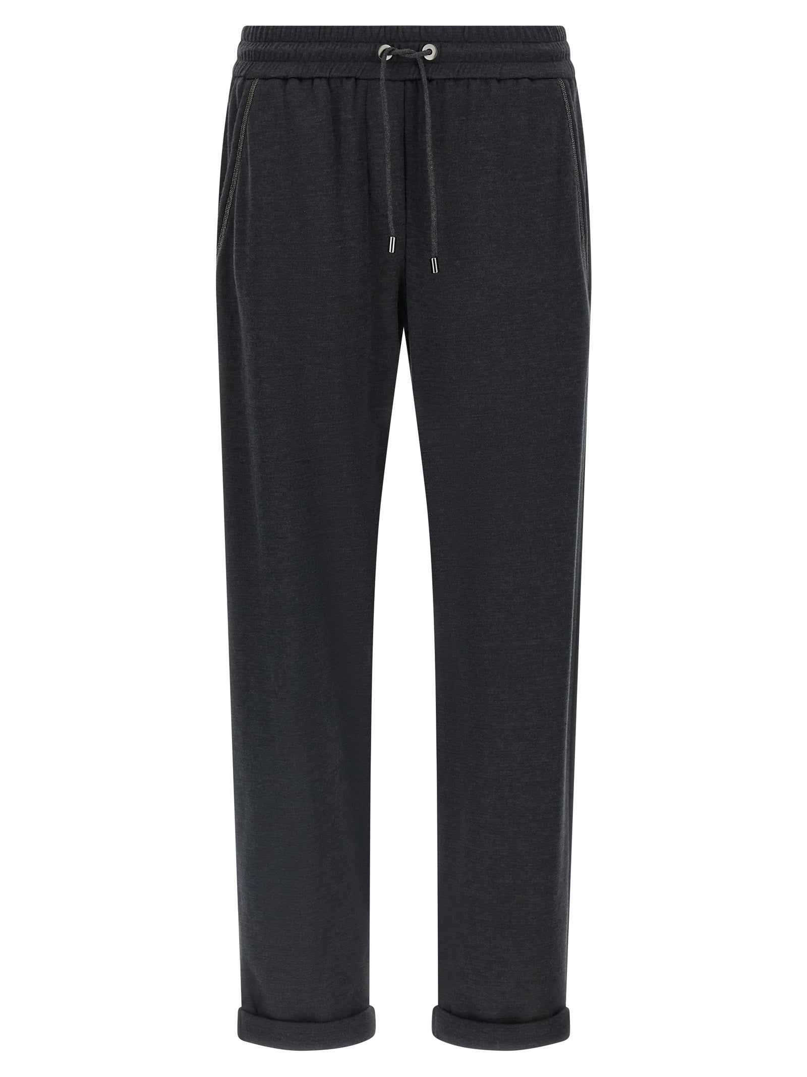 Brunello Cucinelli Gray Cotton Joggers (Workout Pants)