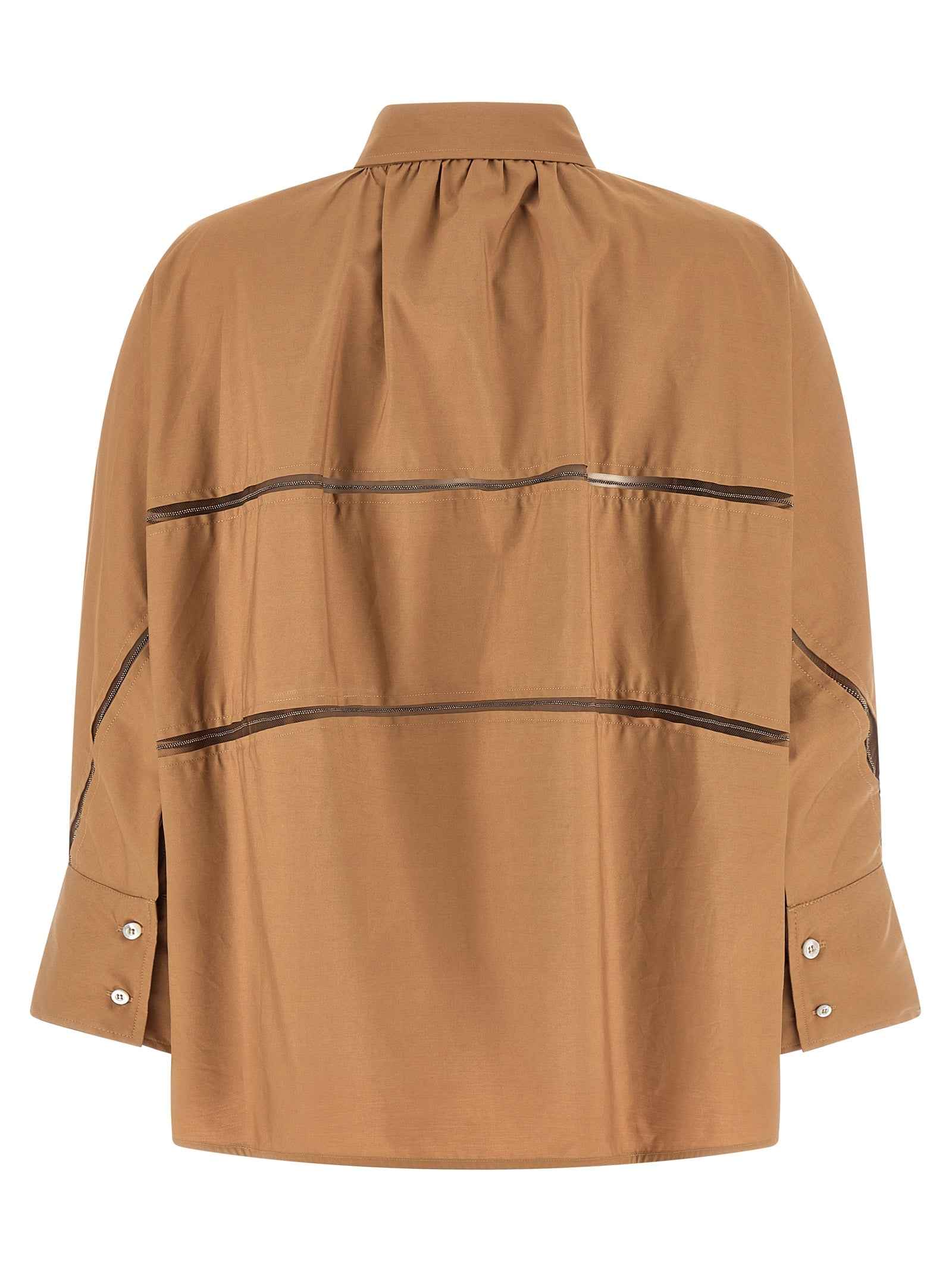 Fabiana Filippi Brown Cotton Blouse