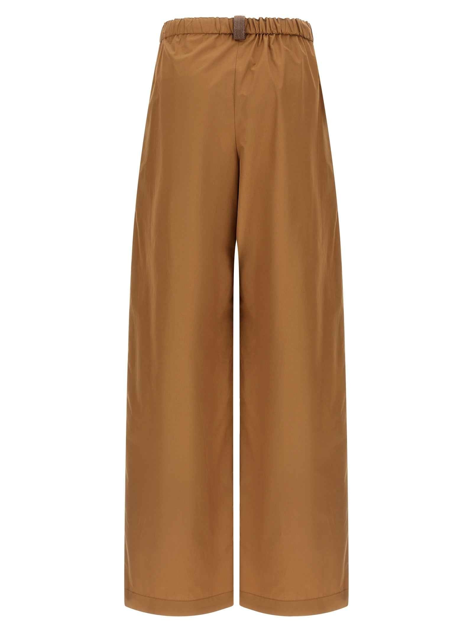 Fabiana Filippi Brown Cotton Casual Pants