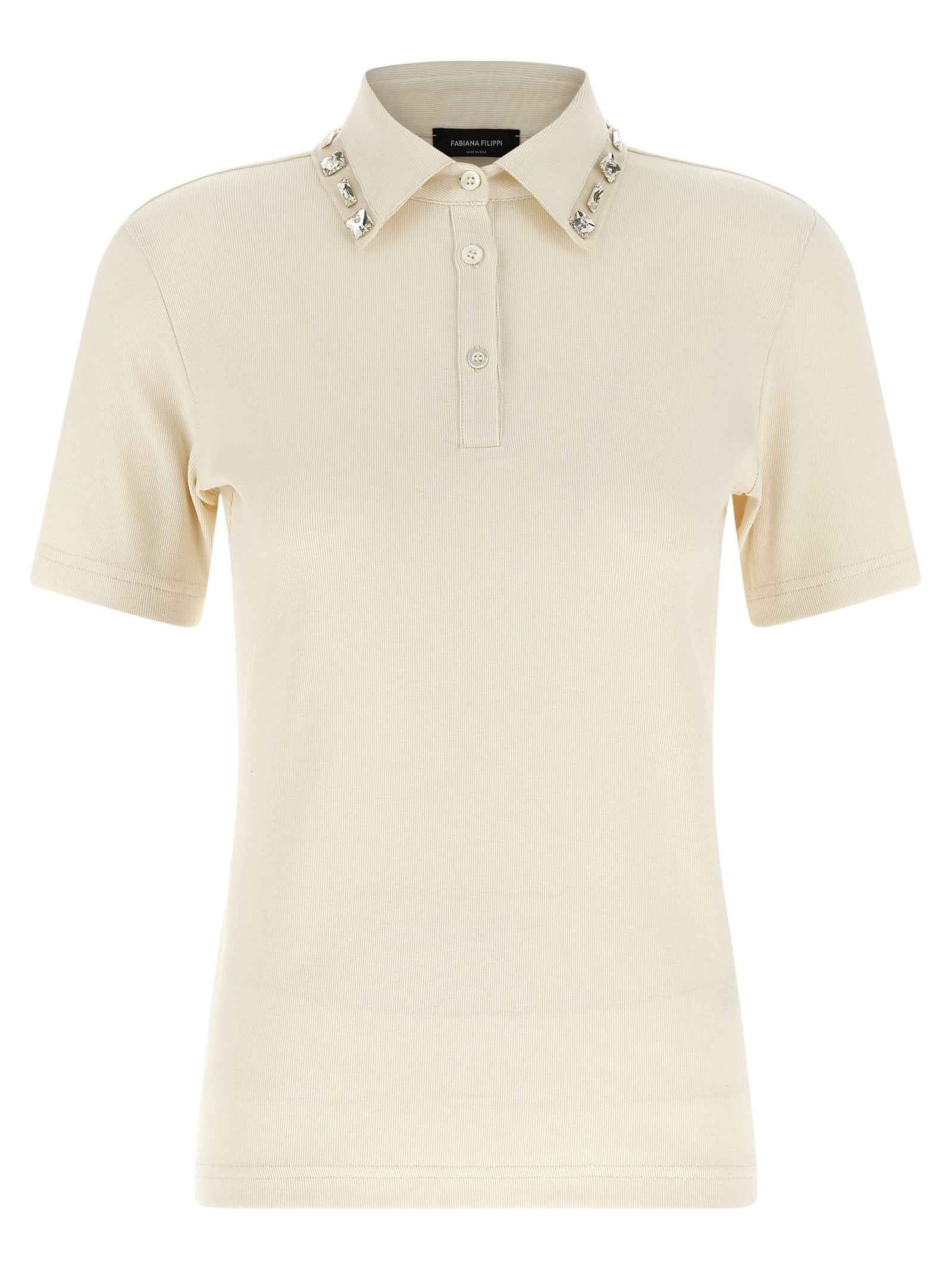 Fabiana Filippi Beige Cotton Polo Shirt