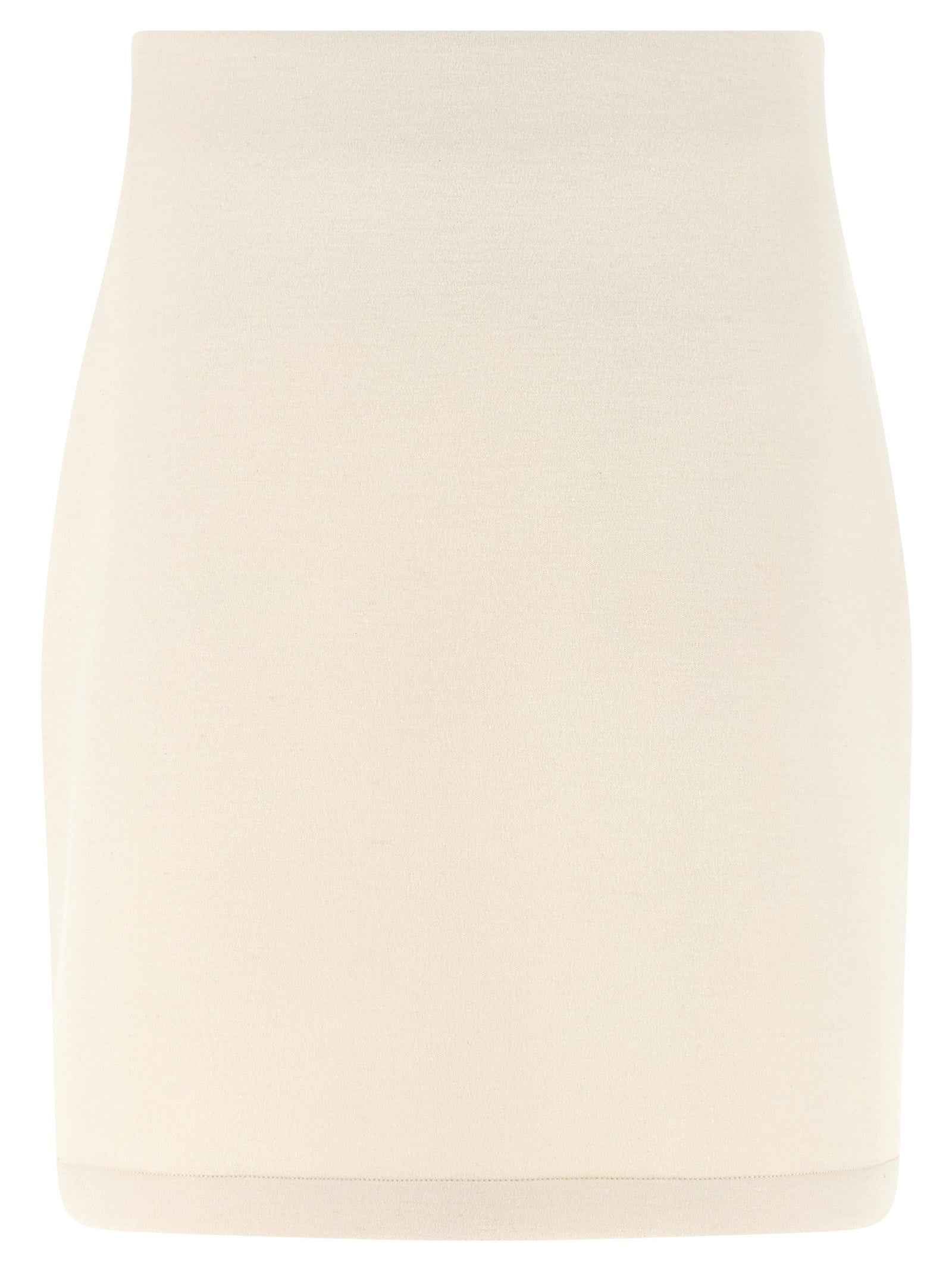 Fabiana Filippi Beige Modal Long Skirt