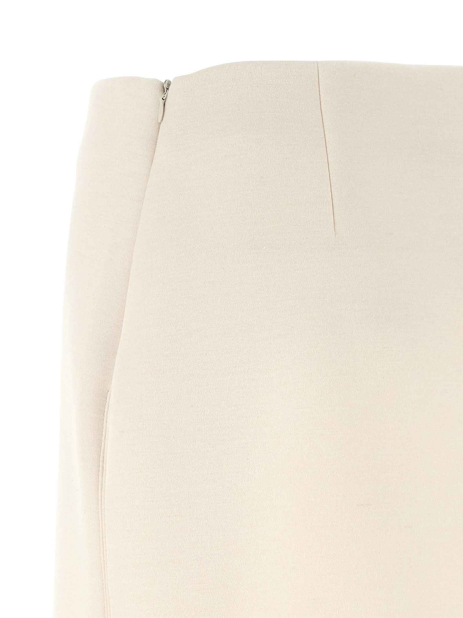 Fabiana Filippi Beige Modal Long Skirt