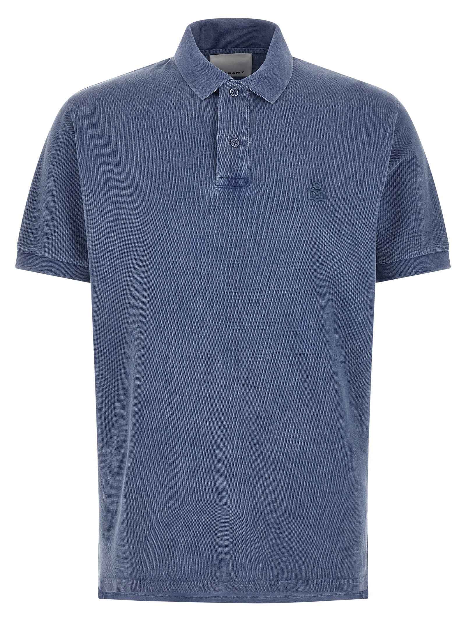 Isabel Marant Blue Cotton Polo Shirt