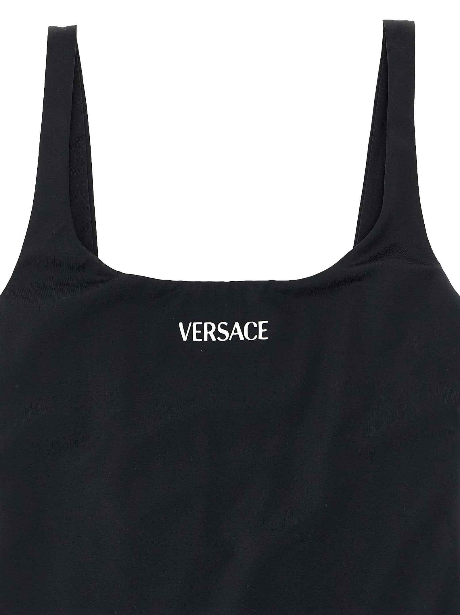 Versace Black Nylon One-Piece Swimsuit
