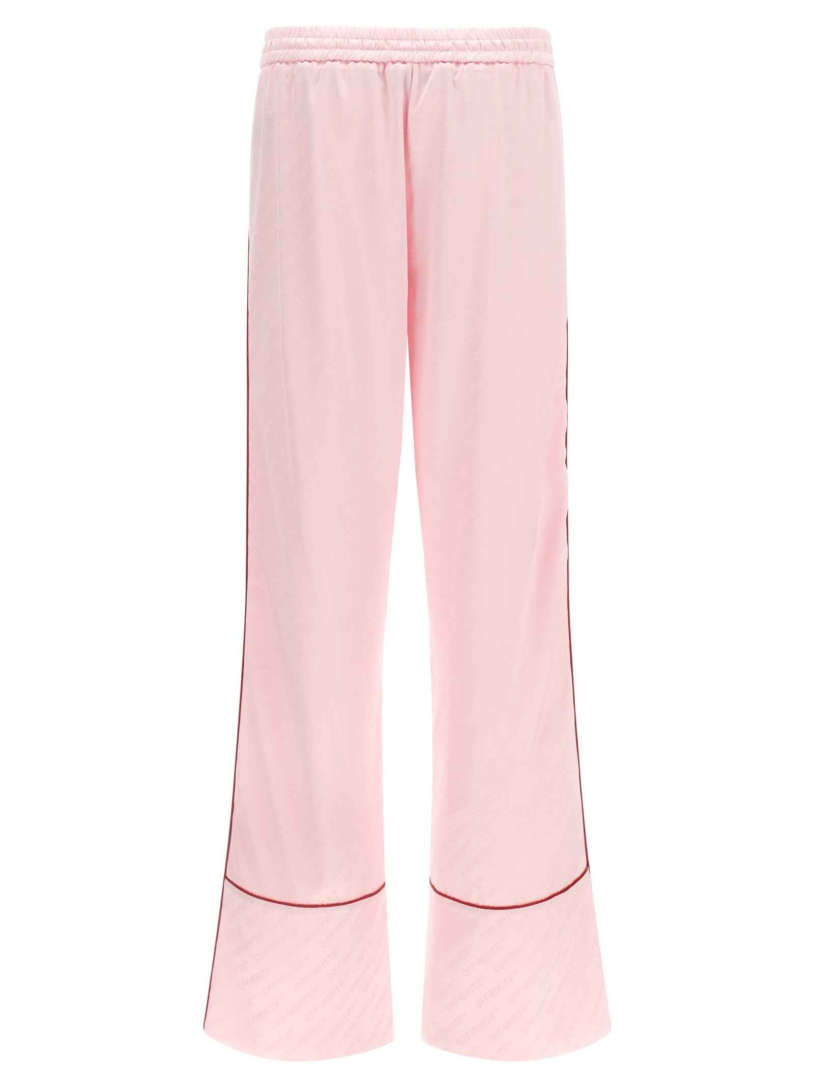 Off-White Multicolor Viscose Casual Pants