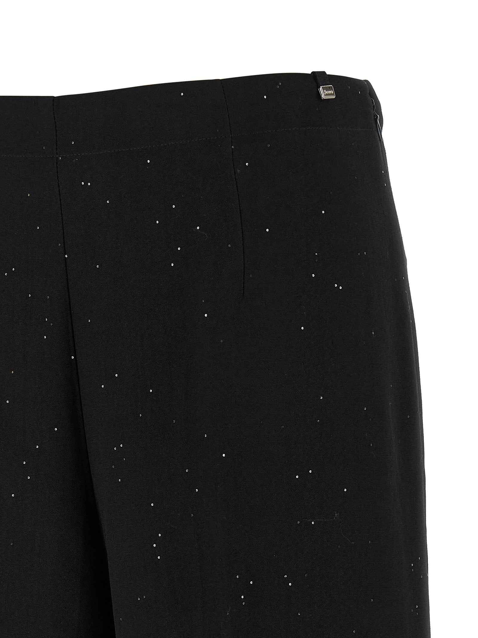Herno Black Viscose Pants