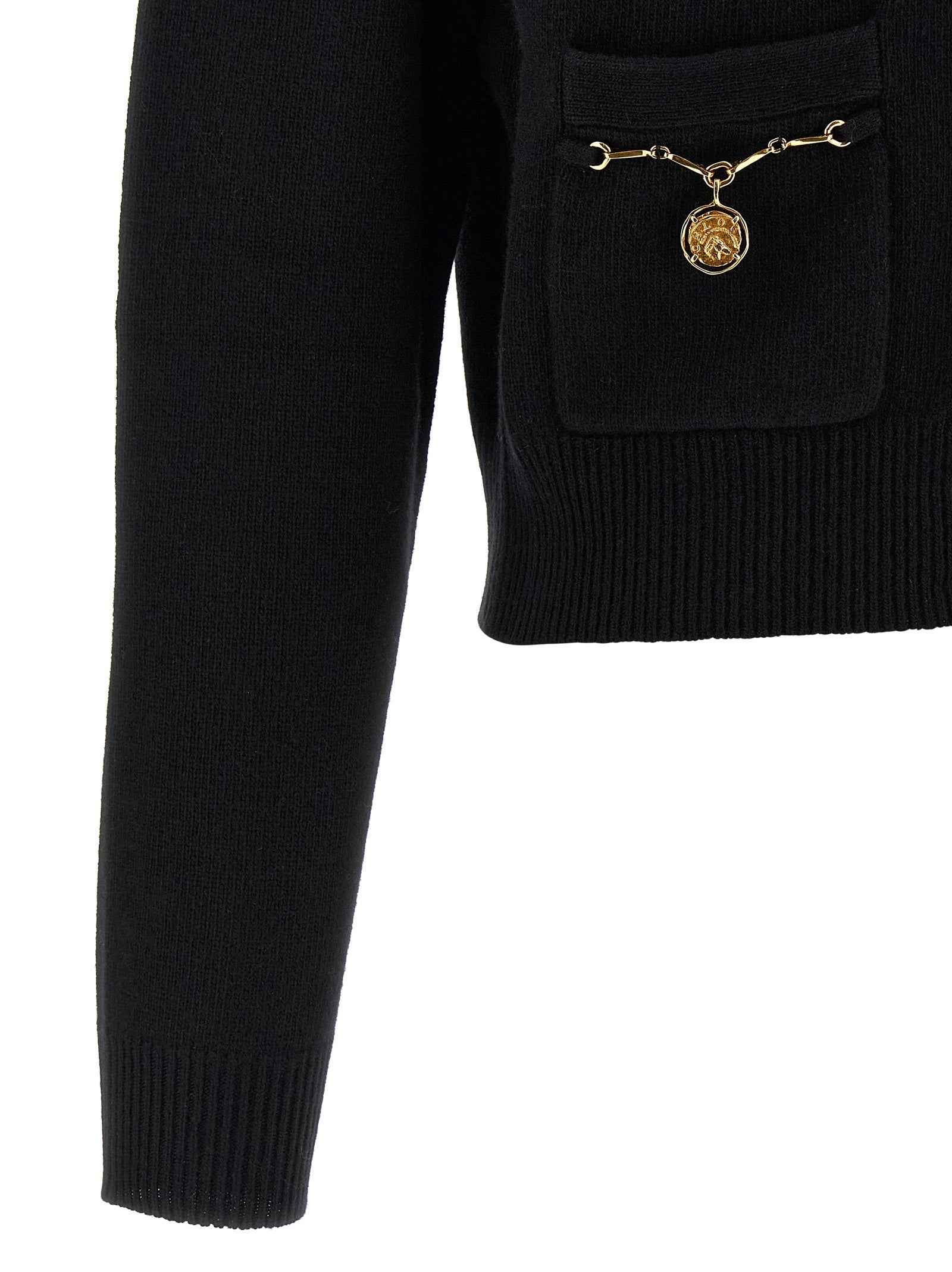 Chloé Black Wool Cardigan