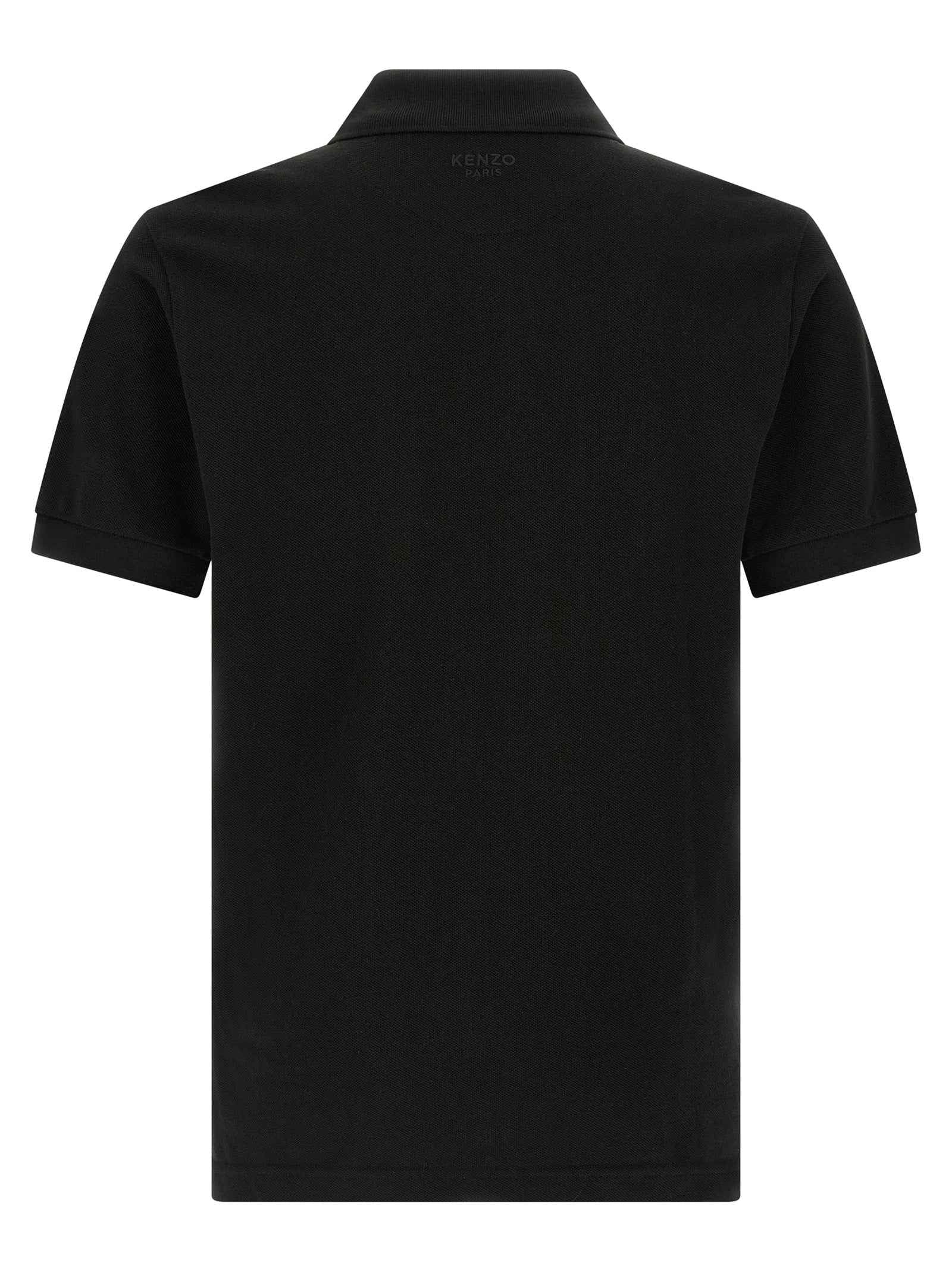 Kenzo Black Cotton Polo Shirt