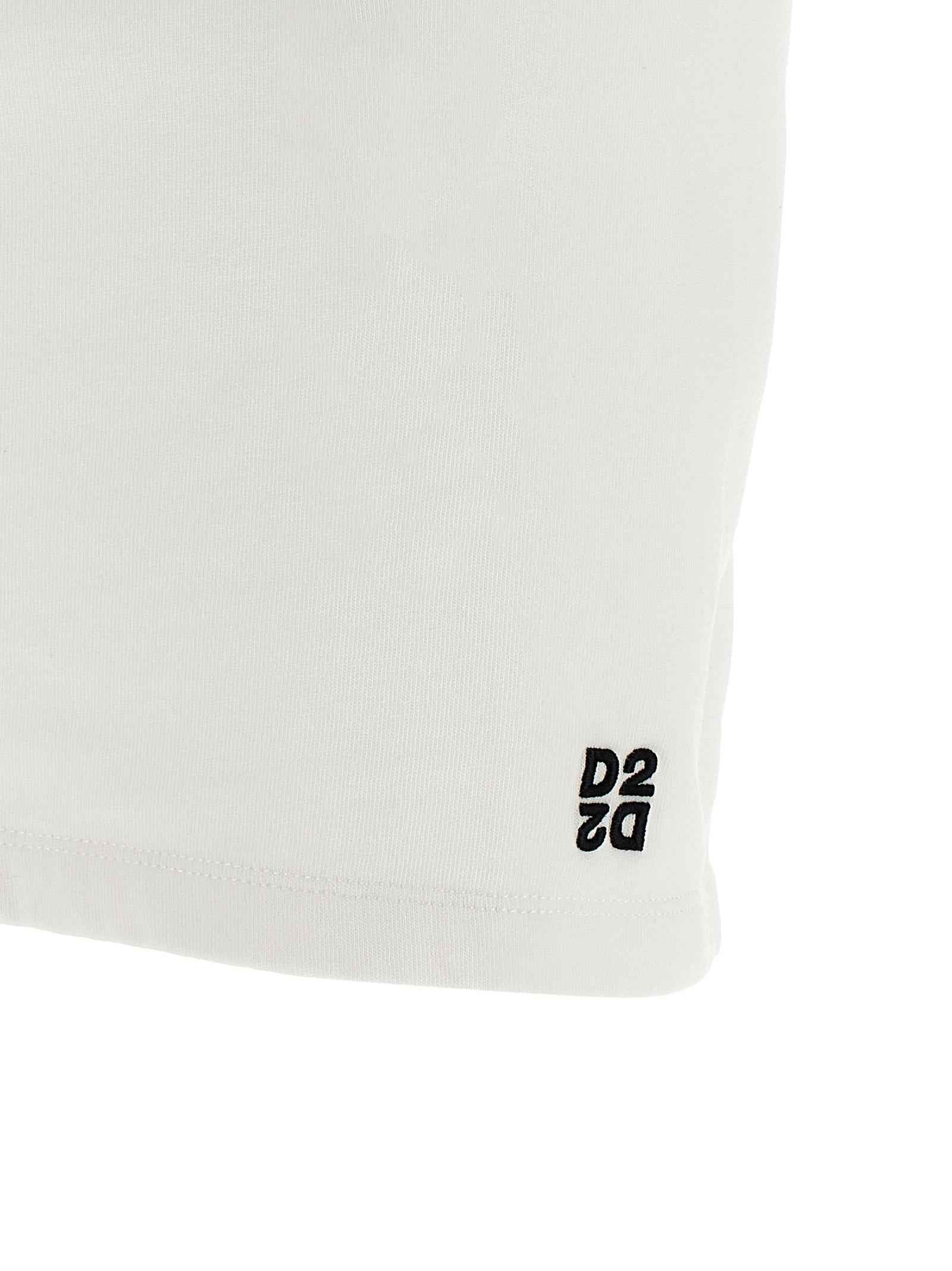 Dsquared² White Cotton Short Dress