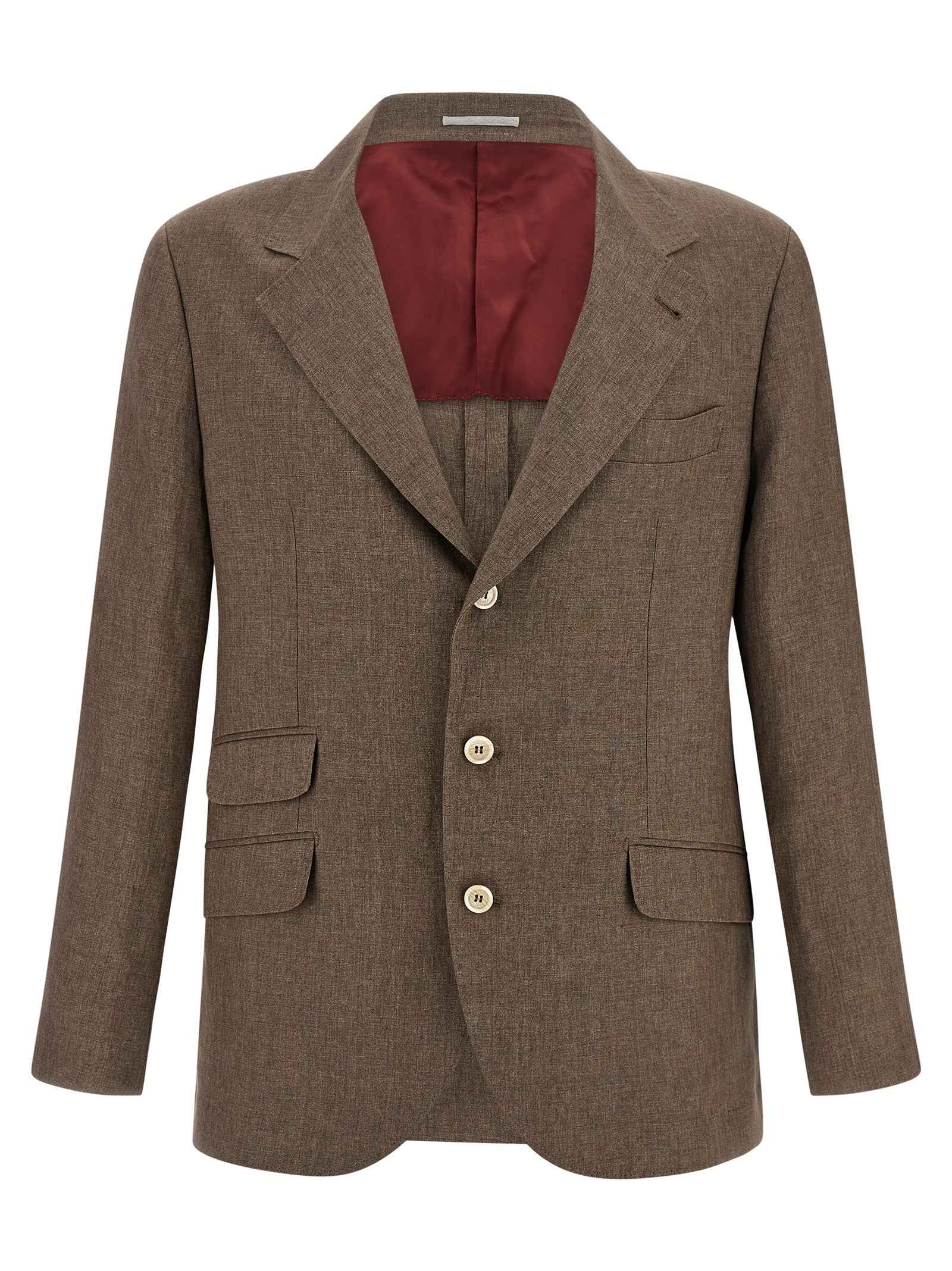 Brunello Cucinelli Brown Linen Blazer