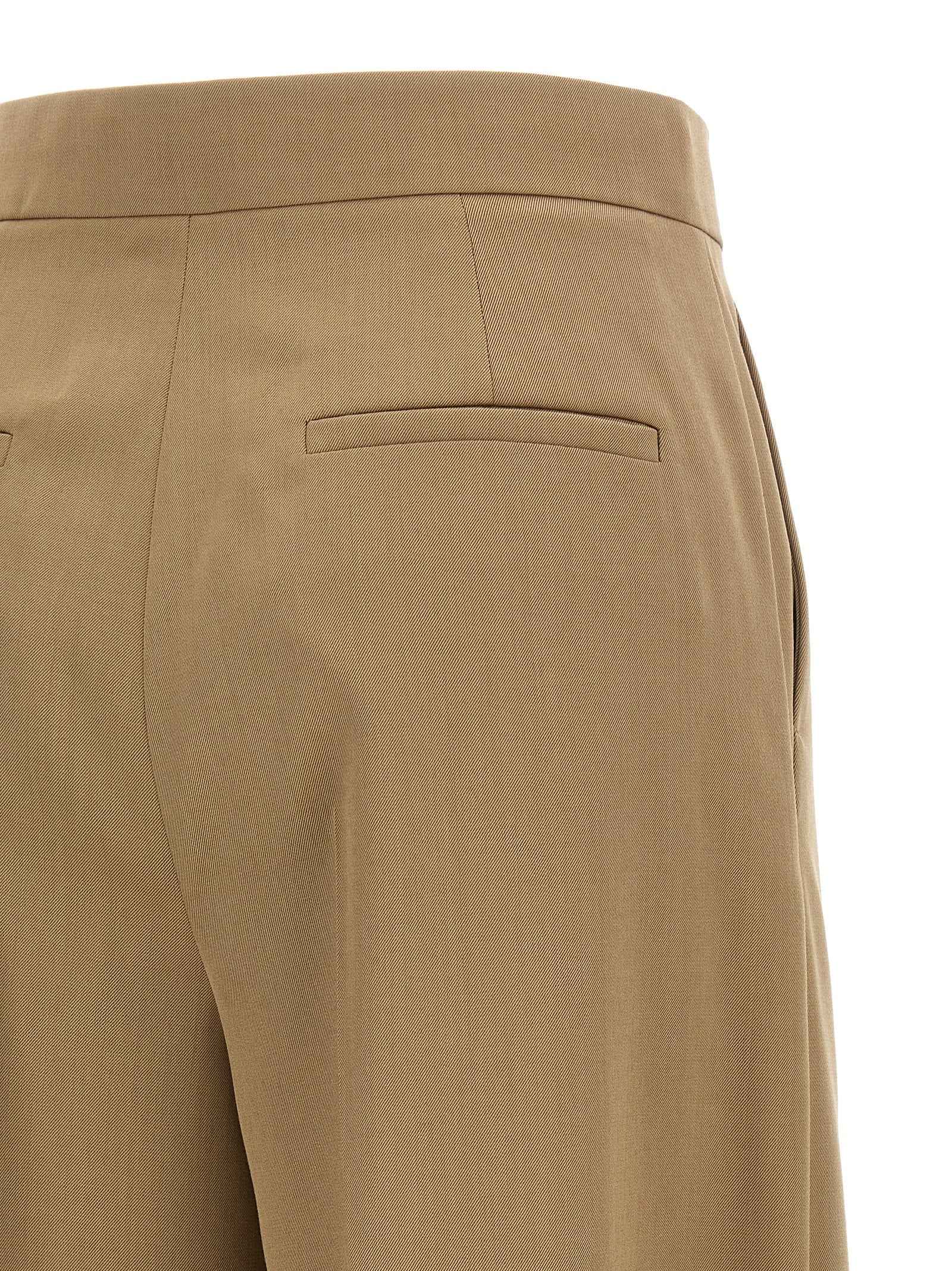 Max Mara Brown Virgin Wool Casual Pants