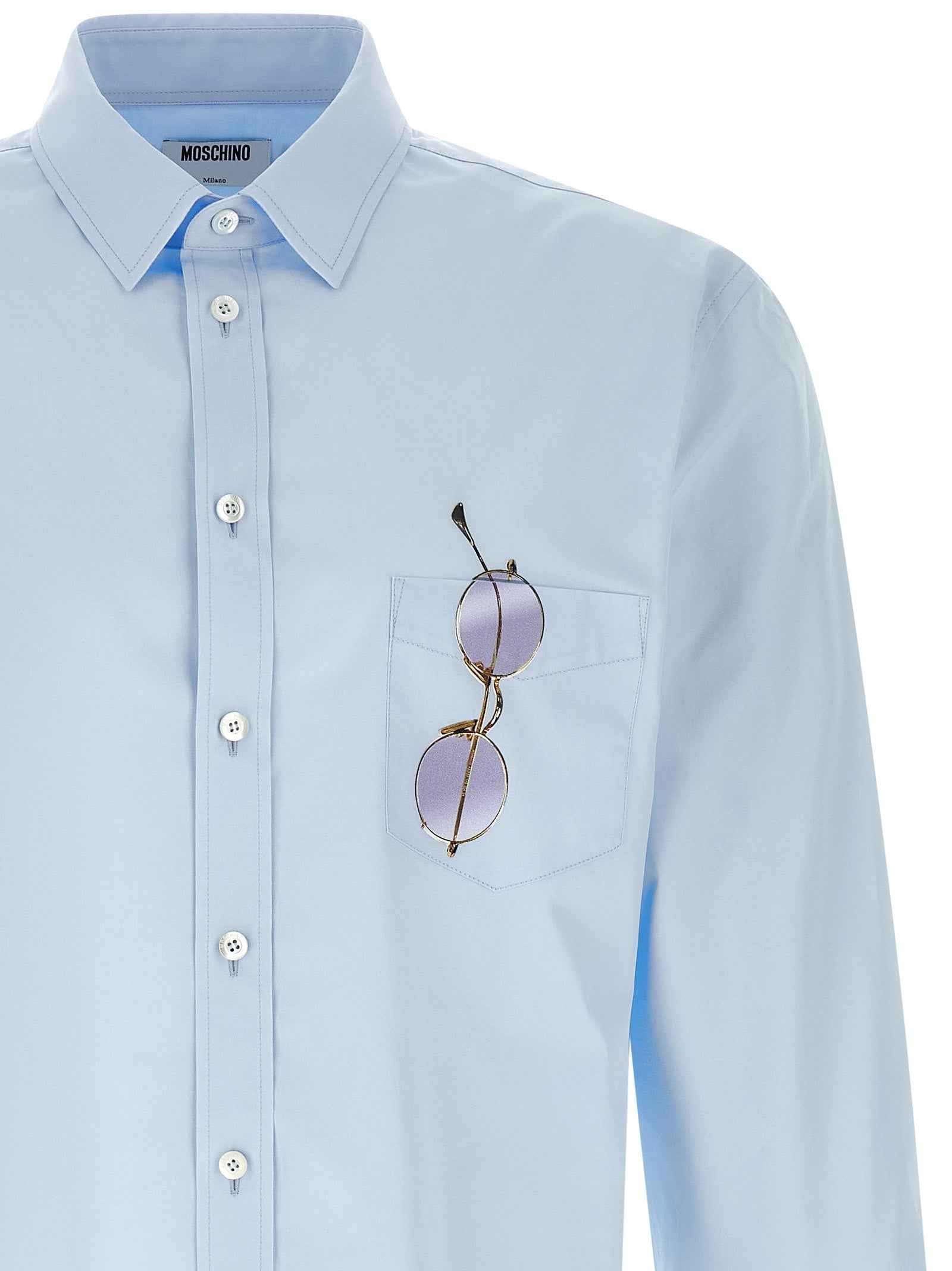 Moschino Blue Cotton Blouse