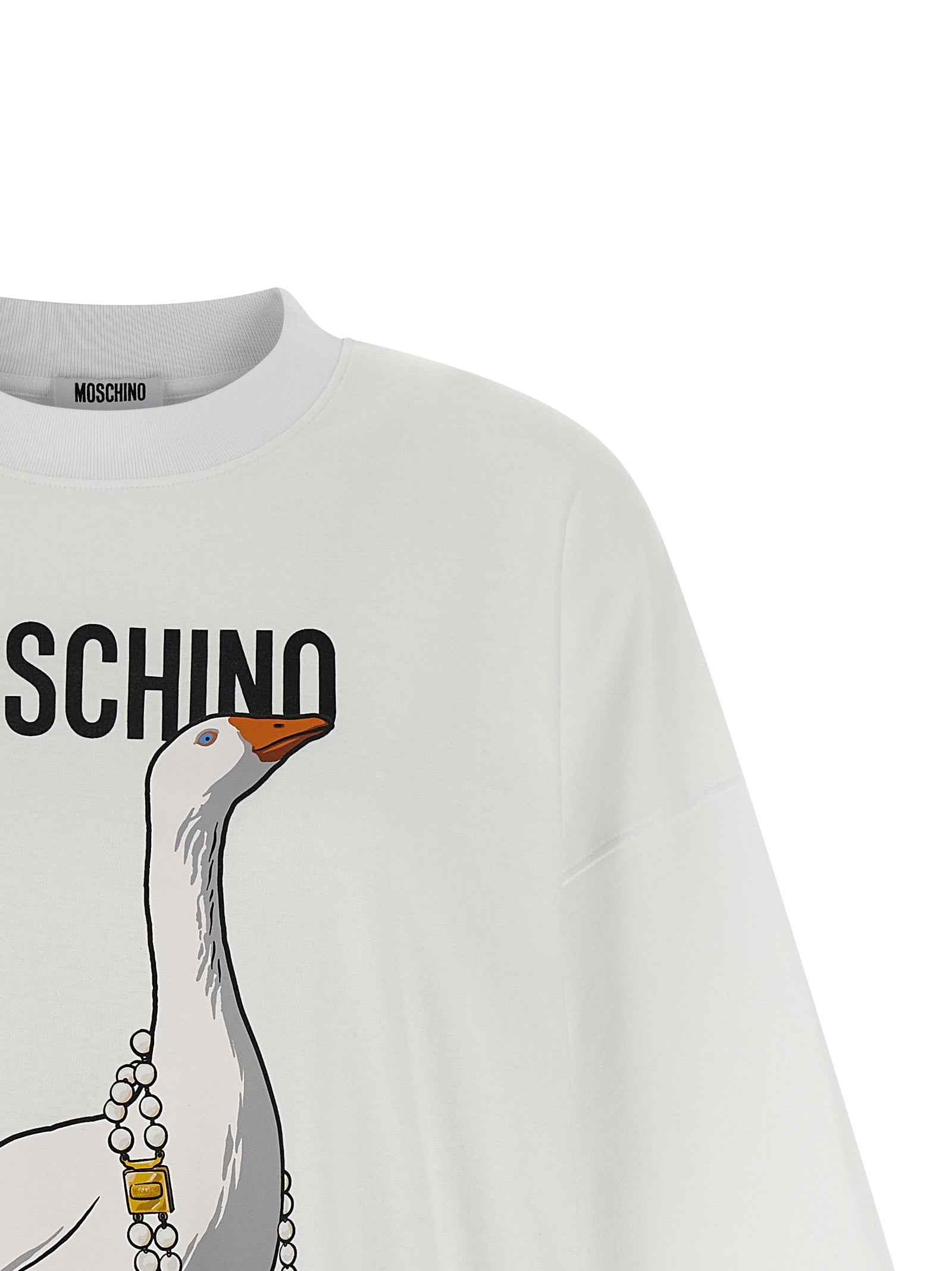 Moschino White Cotton Short Dress