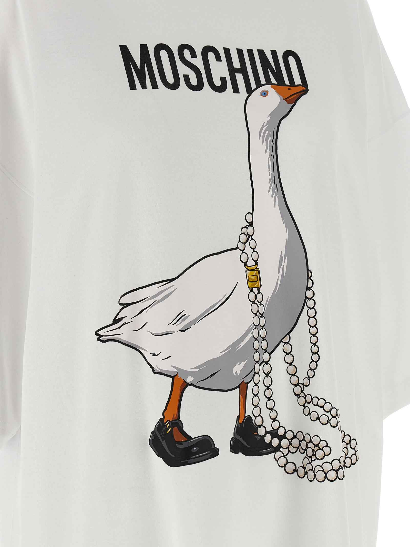 Moschino White Cotton Short Dress