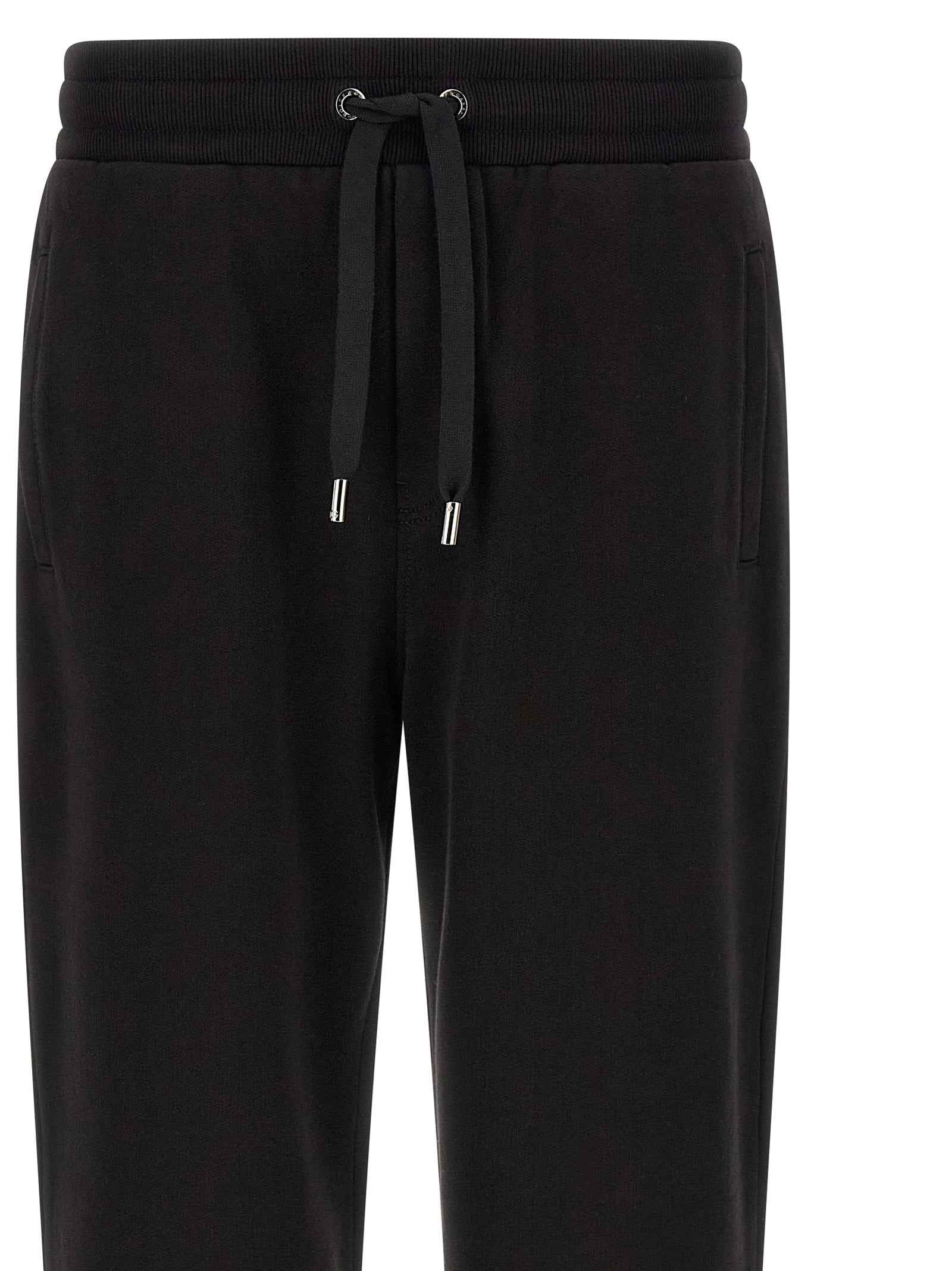 Dolce & Gabbana Black Cotton Joggers (Workout Pants)
