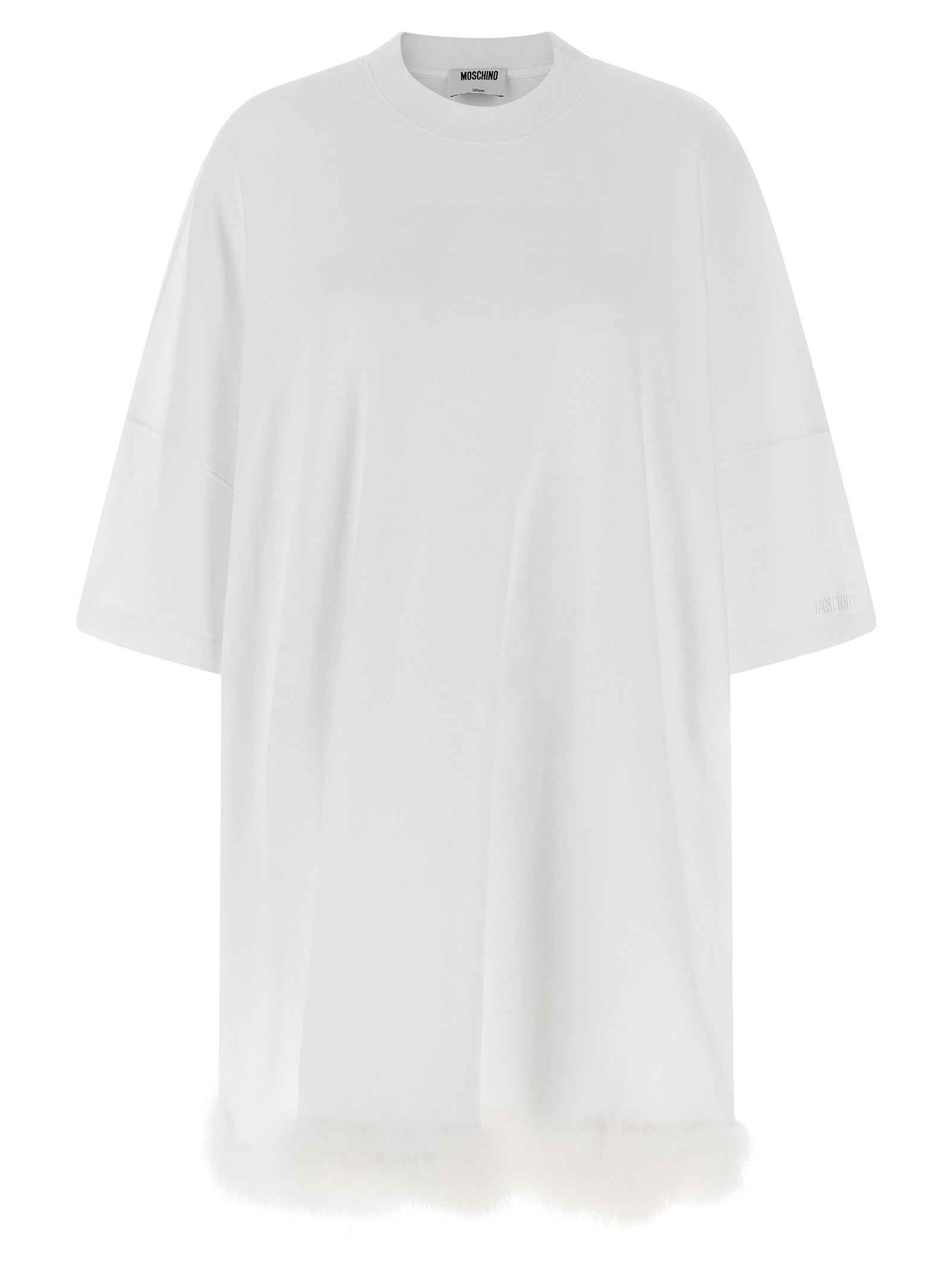 Moschino White Cotton Short Dress