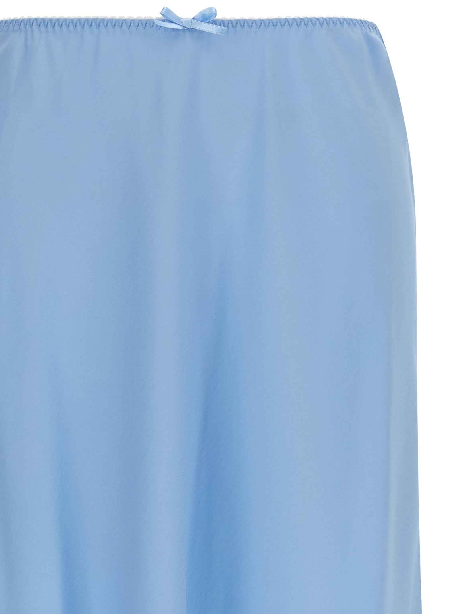 Moschino Blue Acetate Midi Skirt