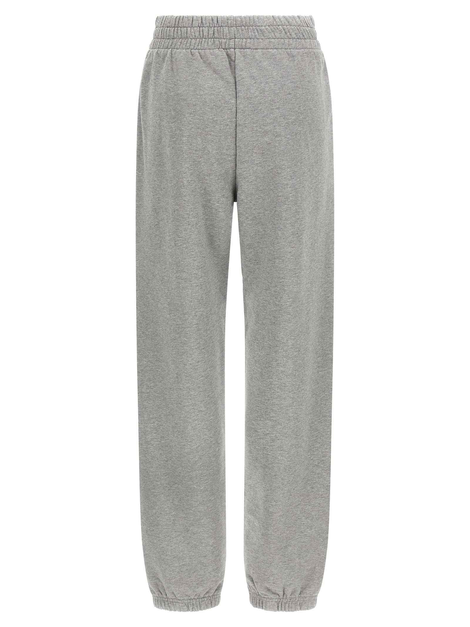 Off-White Gray Cotton Joggers (Workout Pants)
