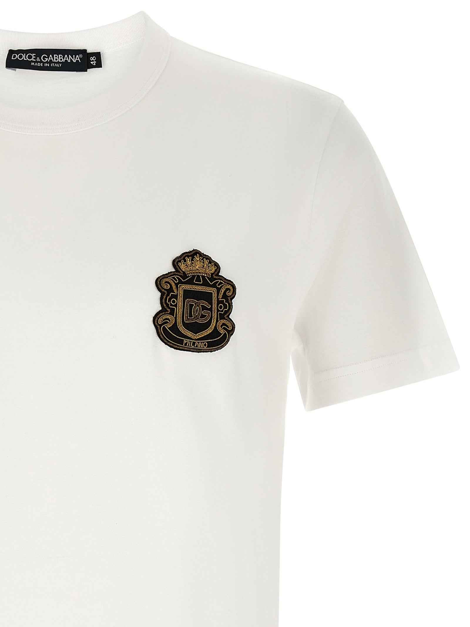 Dolce & Gabbana White Cotton T-Shirt