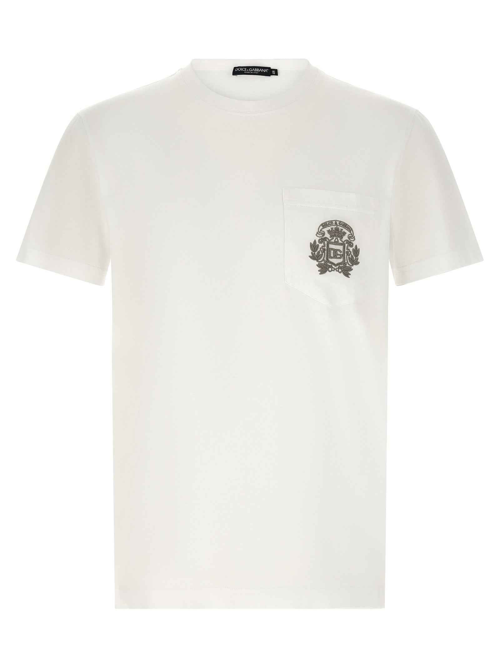 Dolce & Gabbana White Cotton T-Shirt