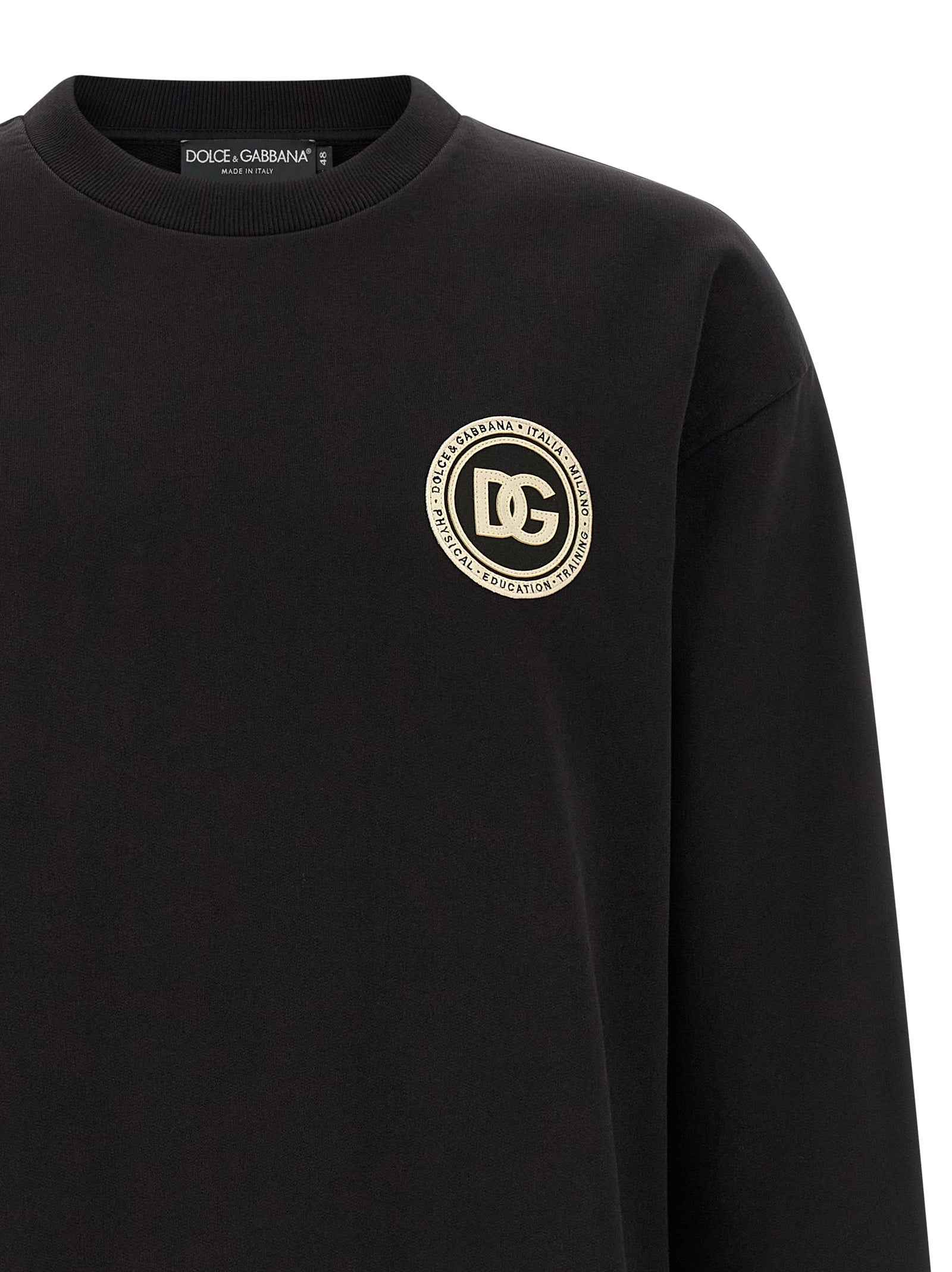 Dolce & Gabbana Black Cotton Sweatshirt