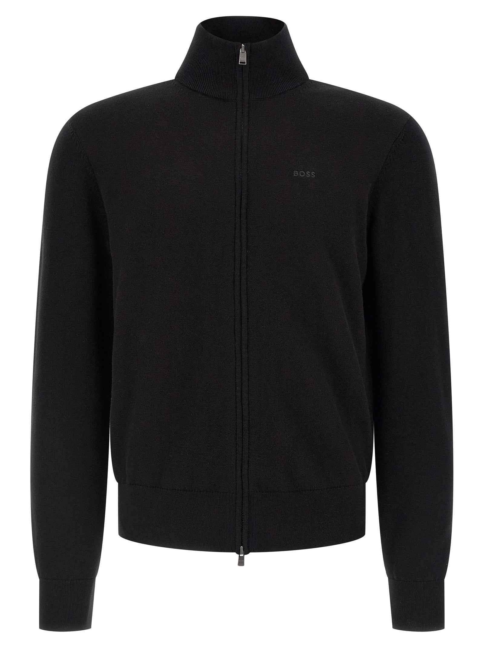 Hugo Boss Black Cotton Cardigan