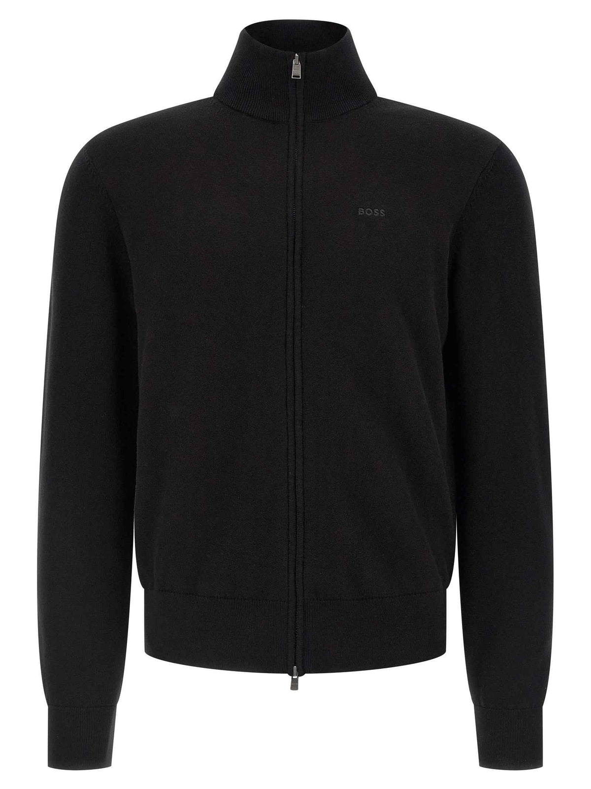 Hugo Boss Black Cotton Cardigan