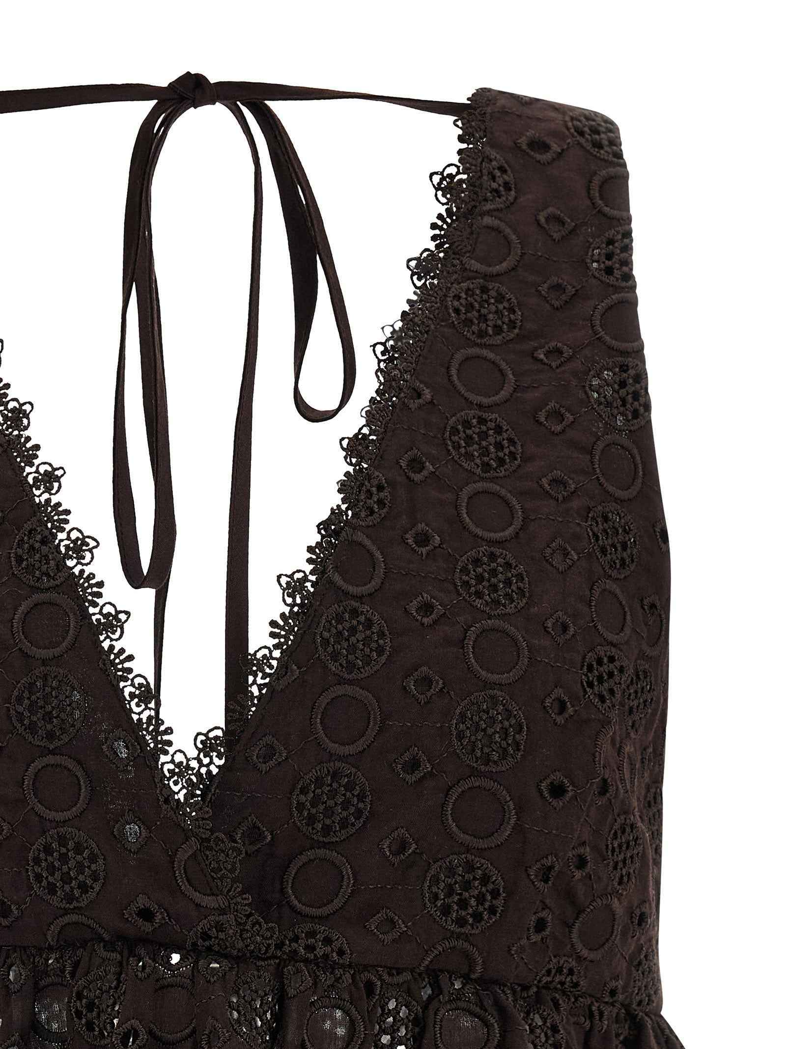PINKO Brown Cotton Blouse