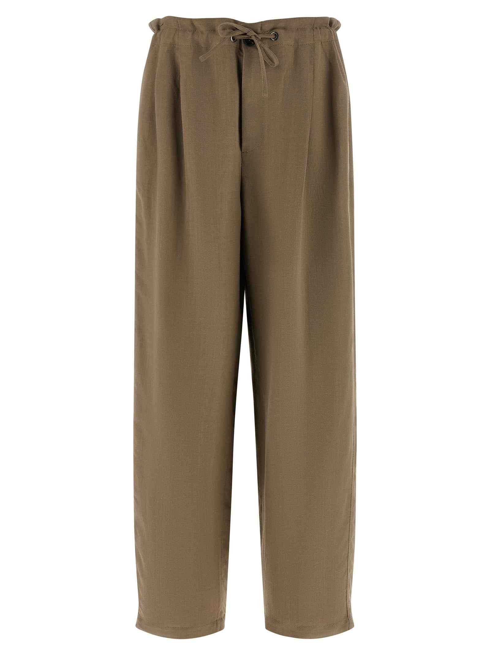 Brunello Cucinelli Beige Viscose Casual Pants