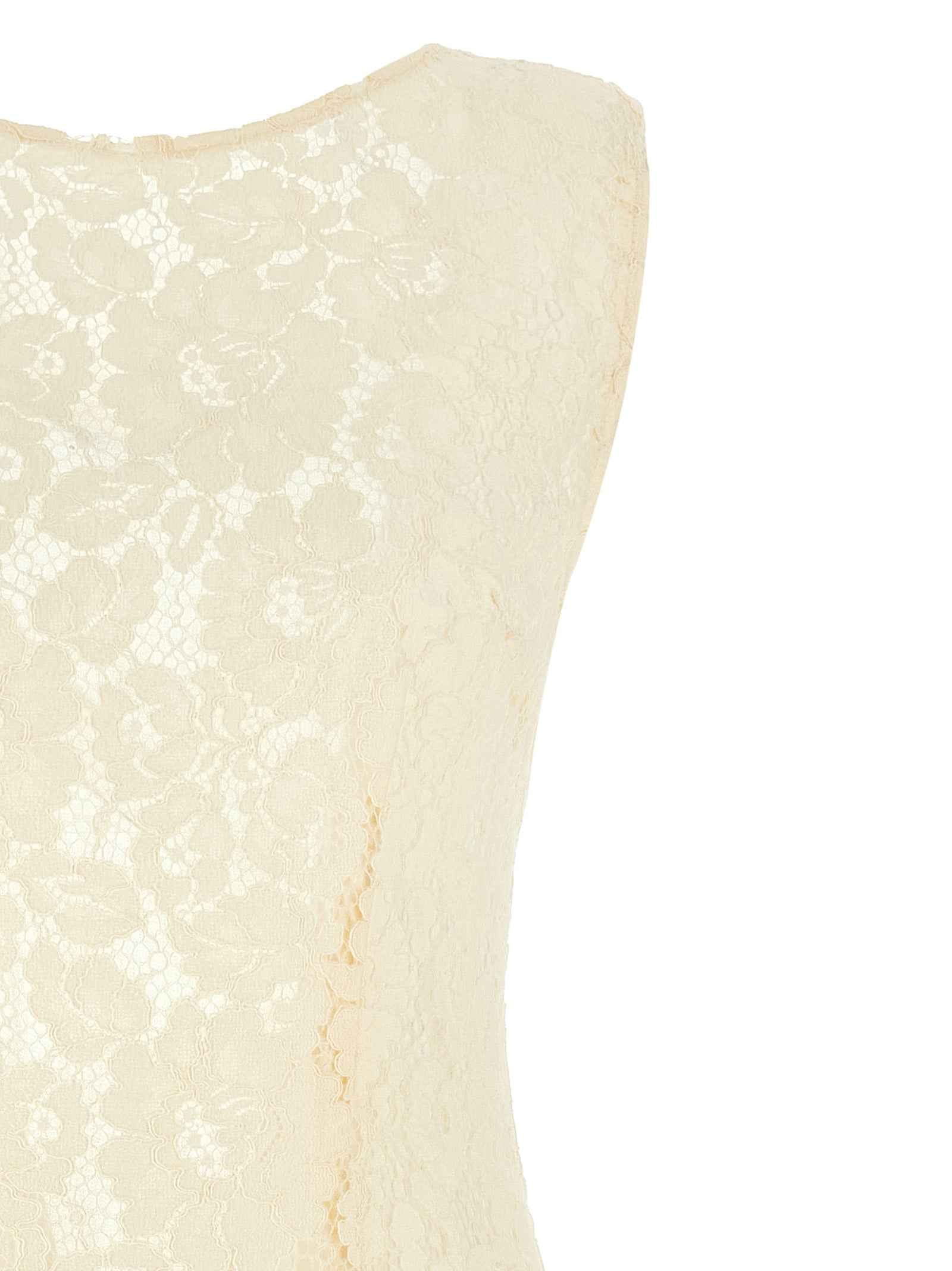 PINKO White Cotton Midi Dress