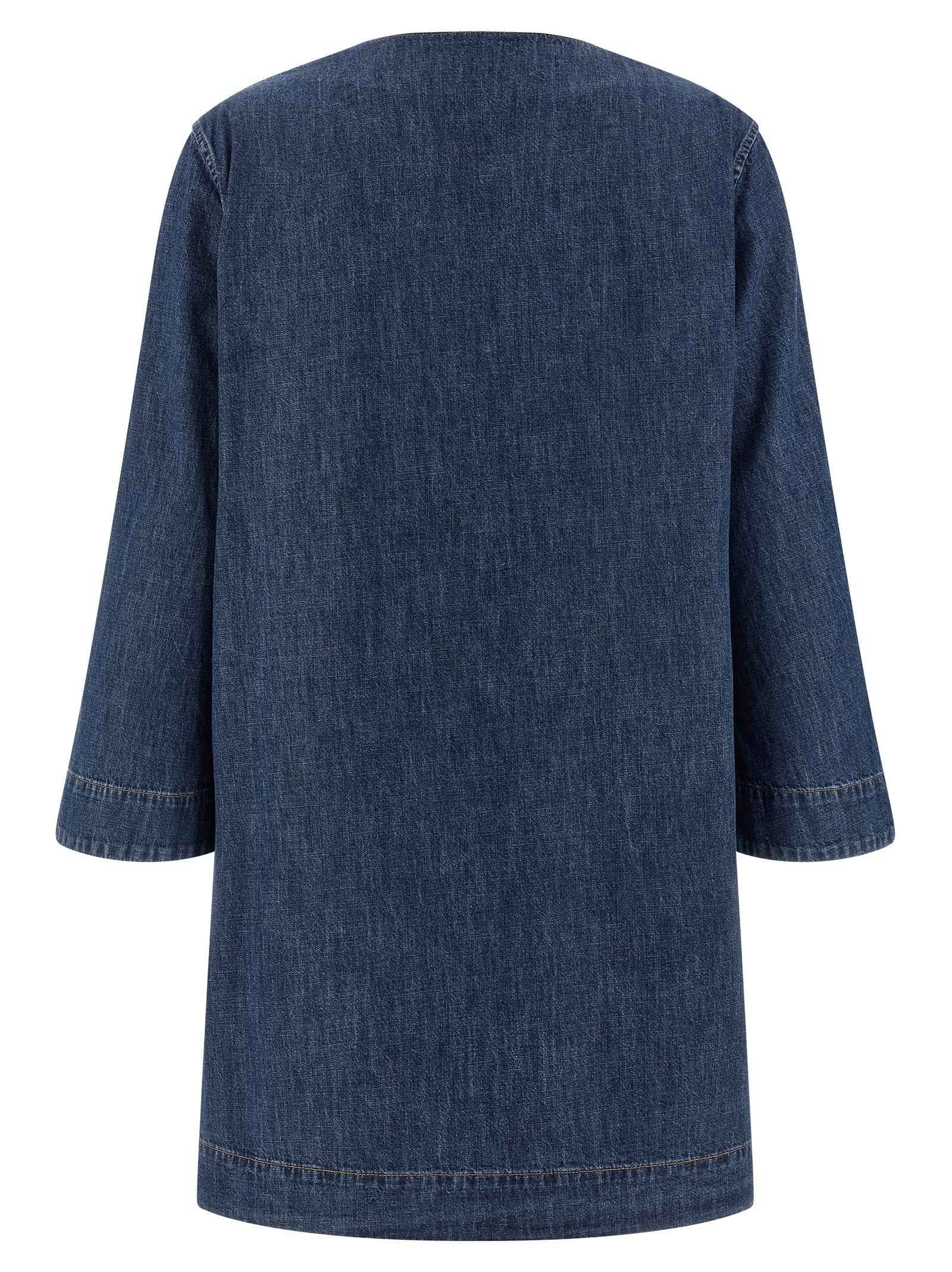 Valentino Garavani Blue Cotton Short Dress