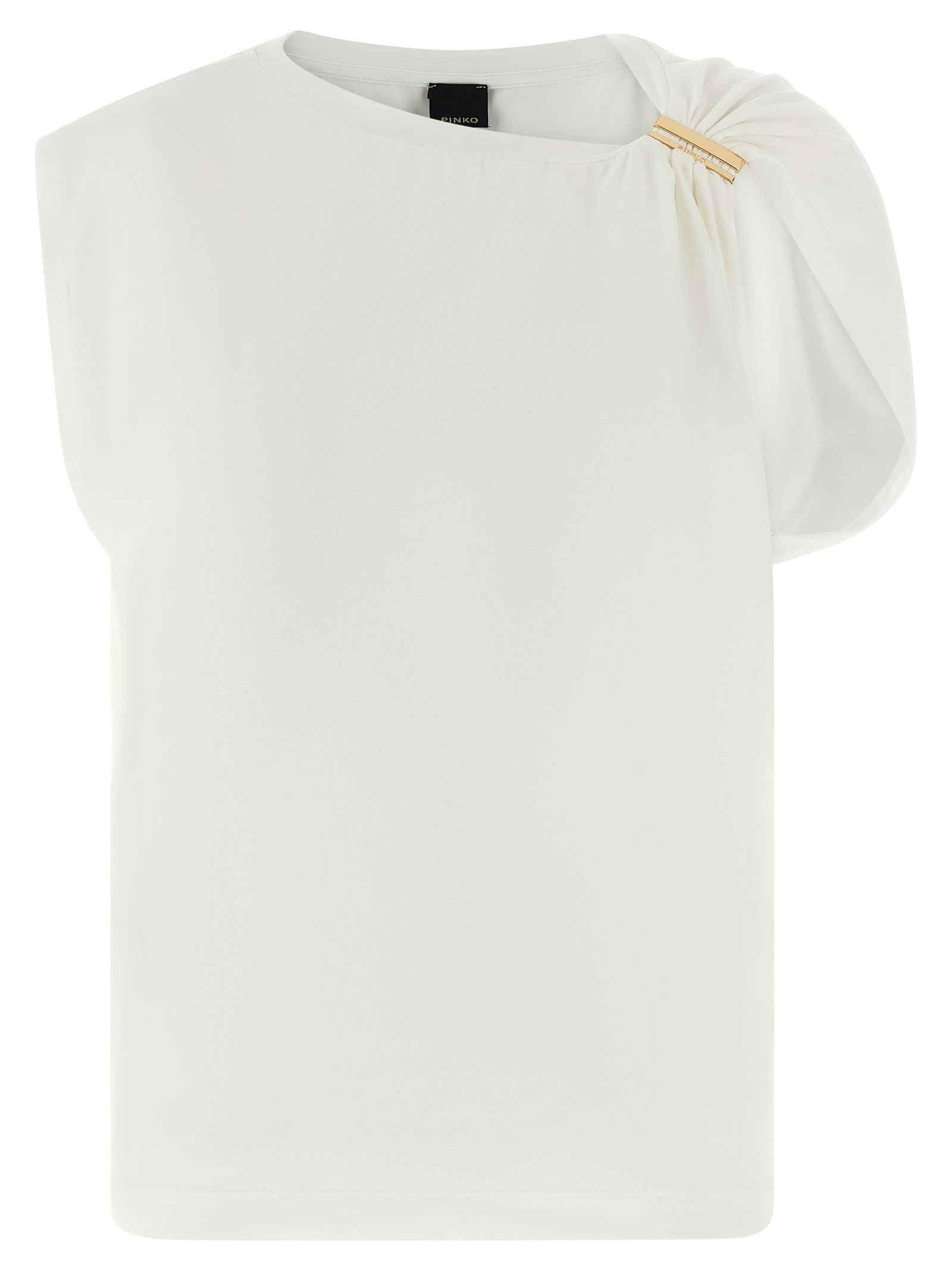 PINKO White Cotton T-Shirt