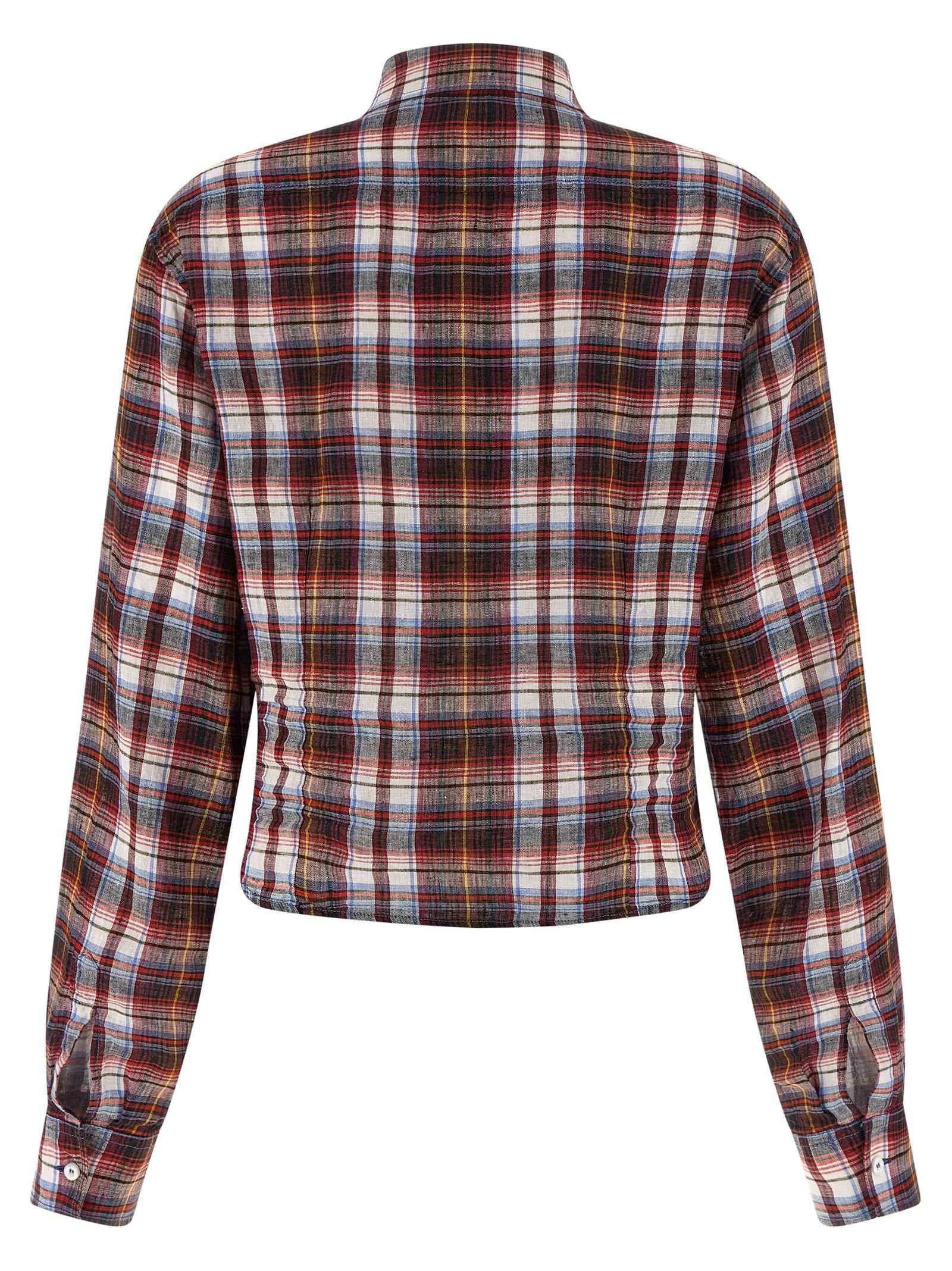 Dsquared² Multicolor Linen Blouse