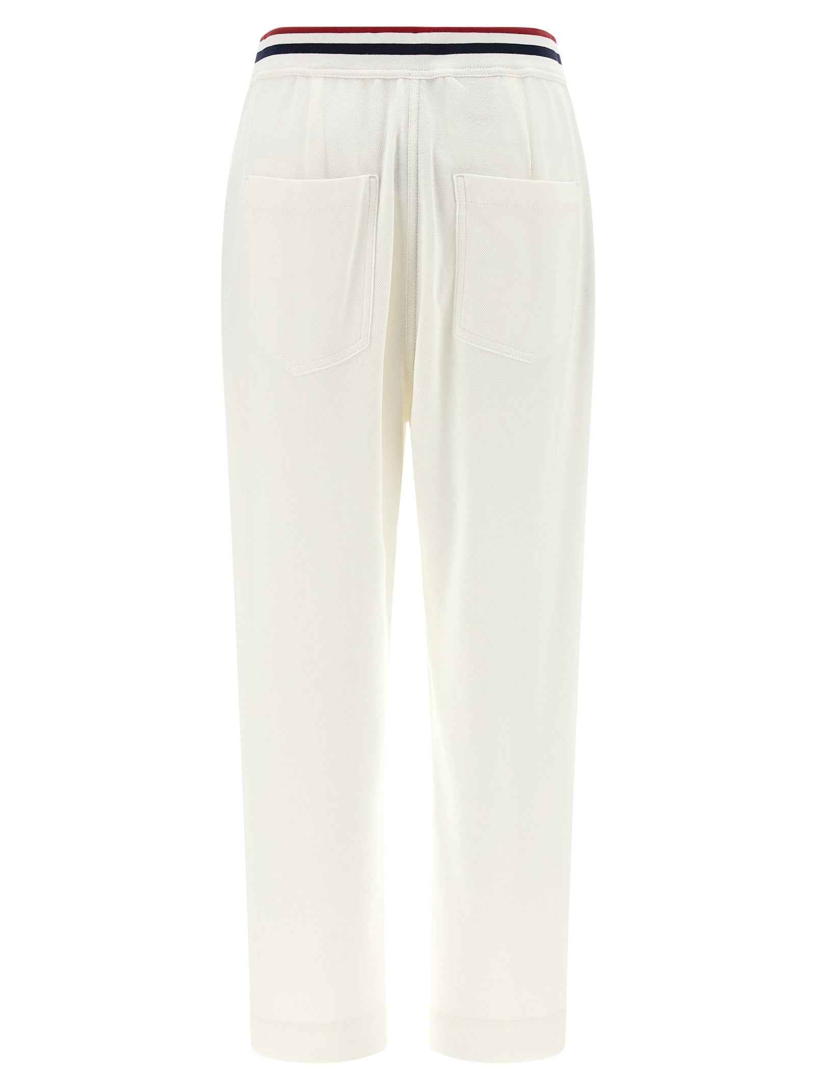 Brunello Cucinelli White Cotton Joggers (Workout Pants)