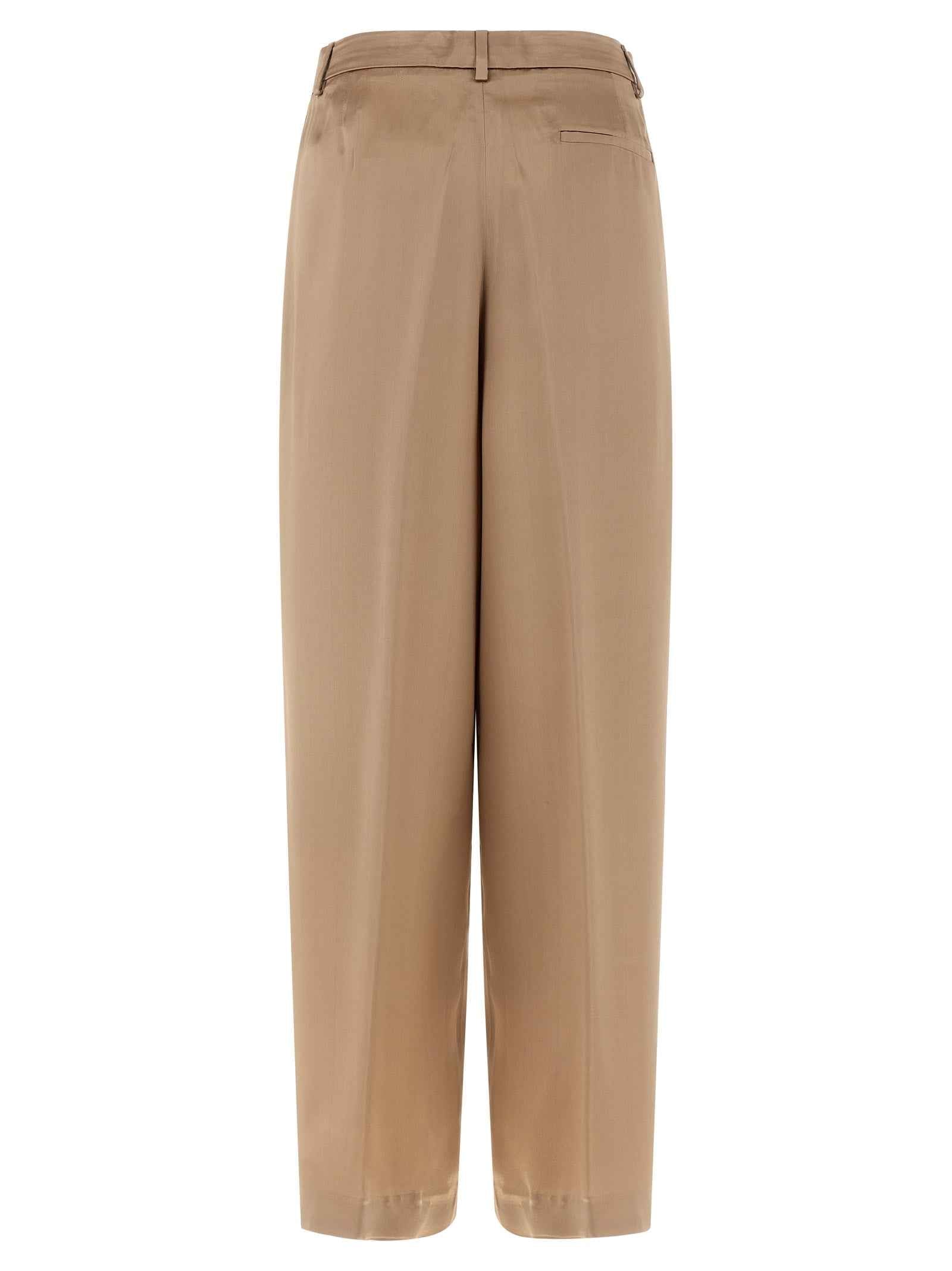 Fabiana Filippi Beige Viscose Casual Pants