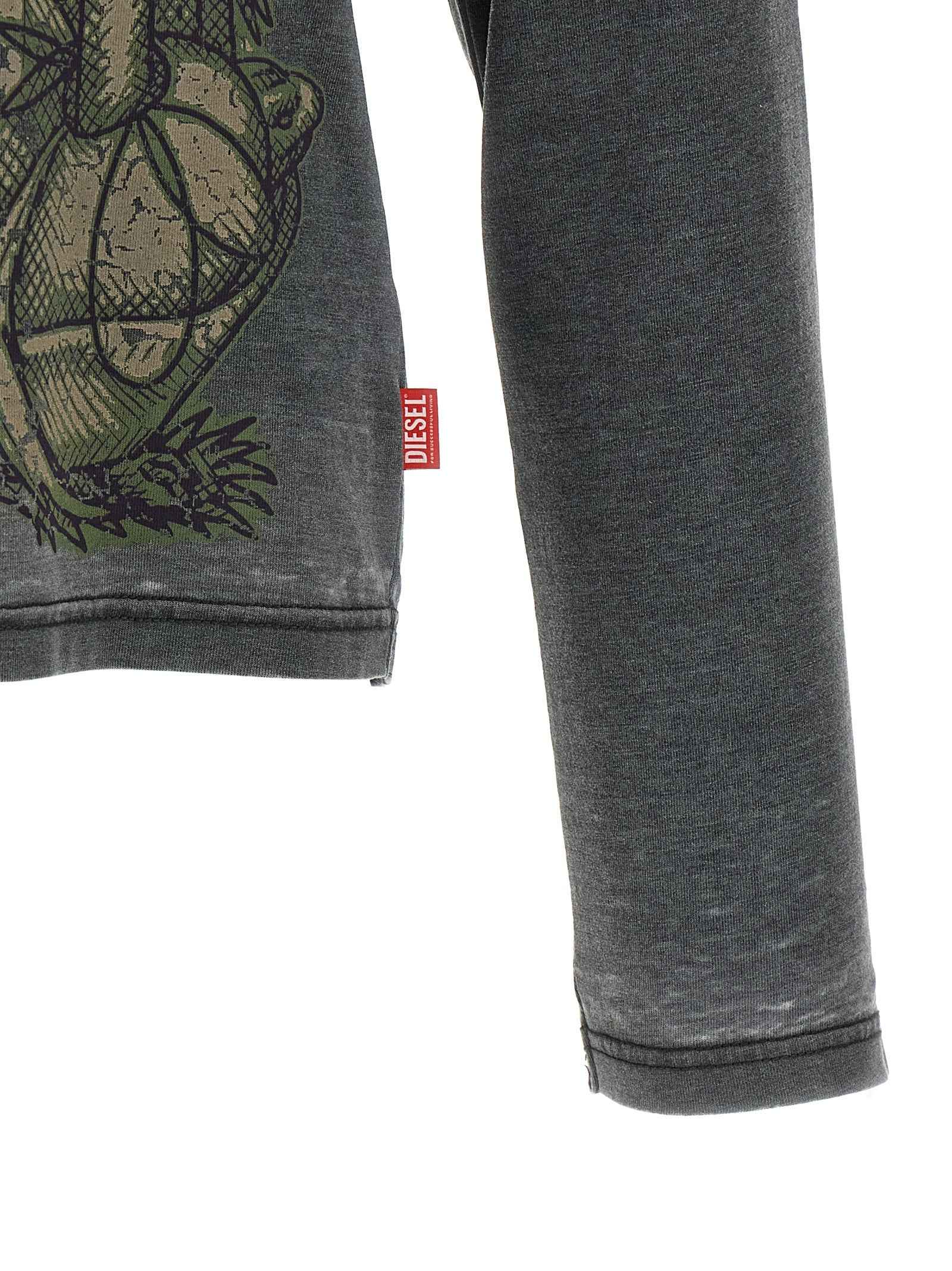 Diesel Gray Cotton Sportswear