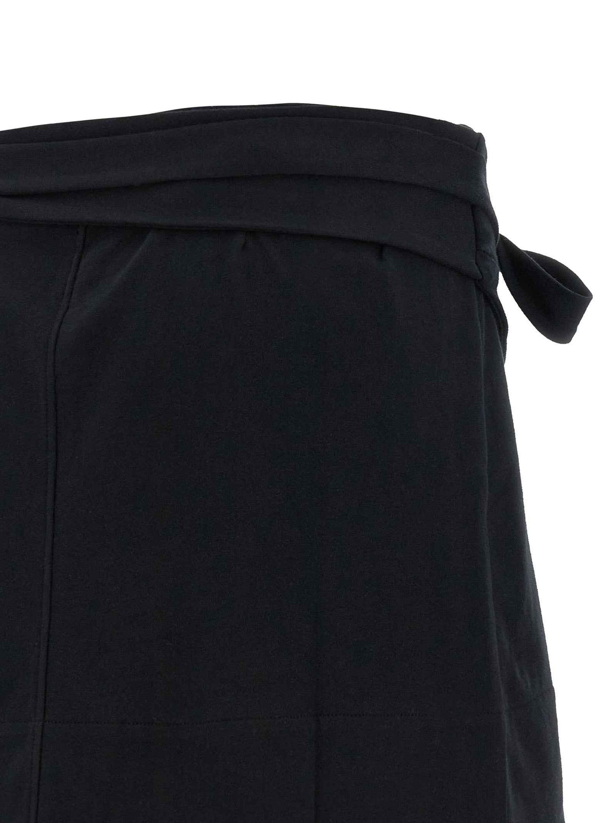 Isabel Marant Black Cotton Long Skirt