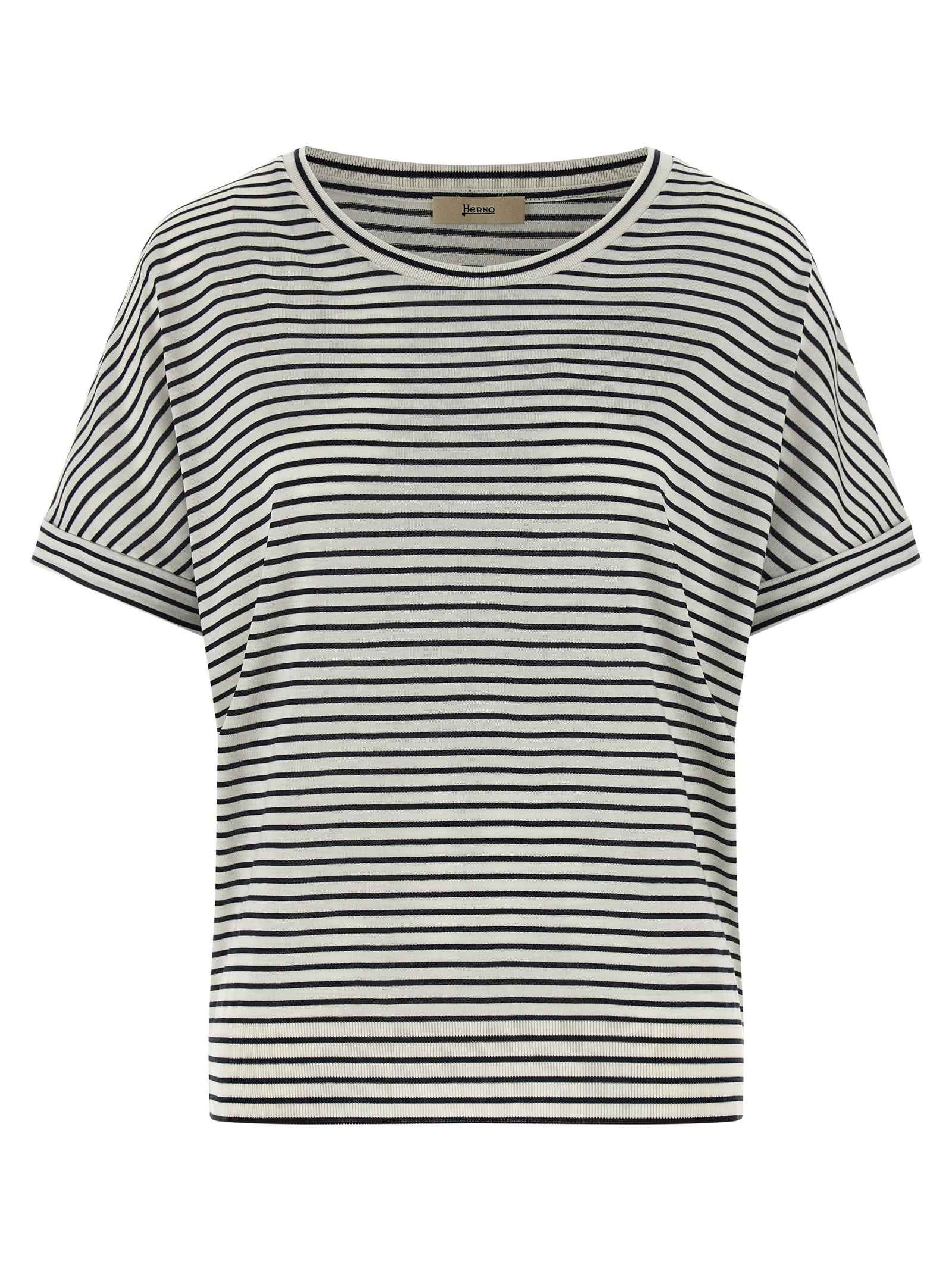 Herno Blue Lyocell T-Shirt
