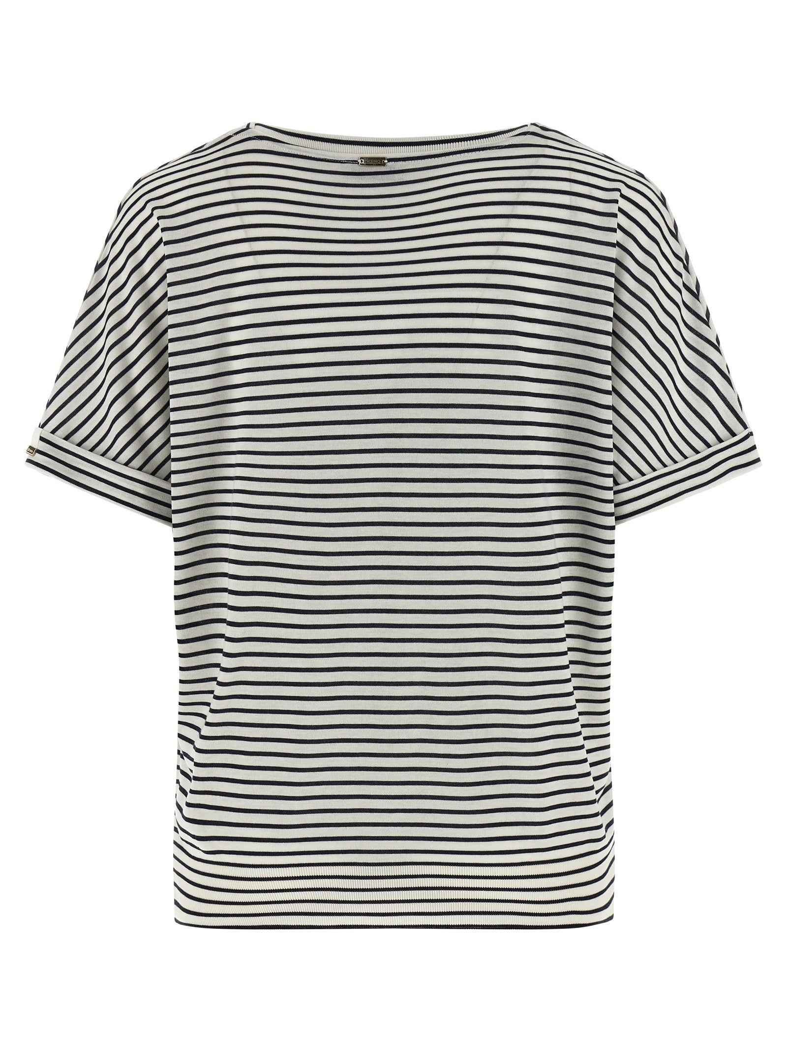 Herno Blue Lyocell T-Shirt