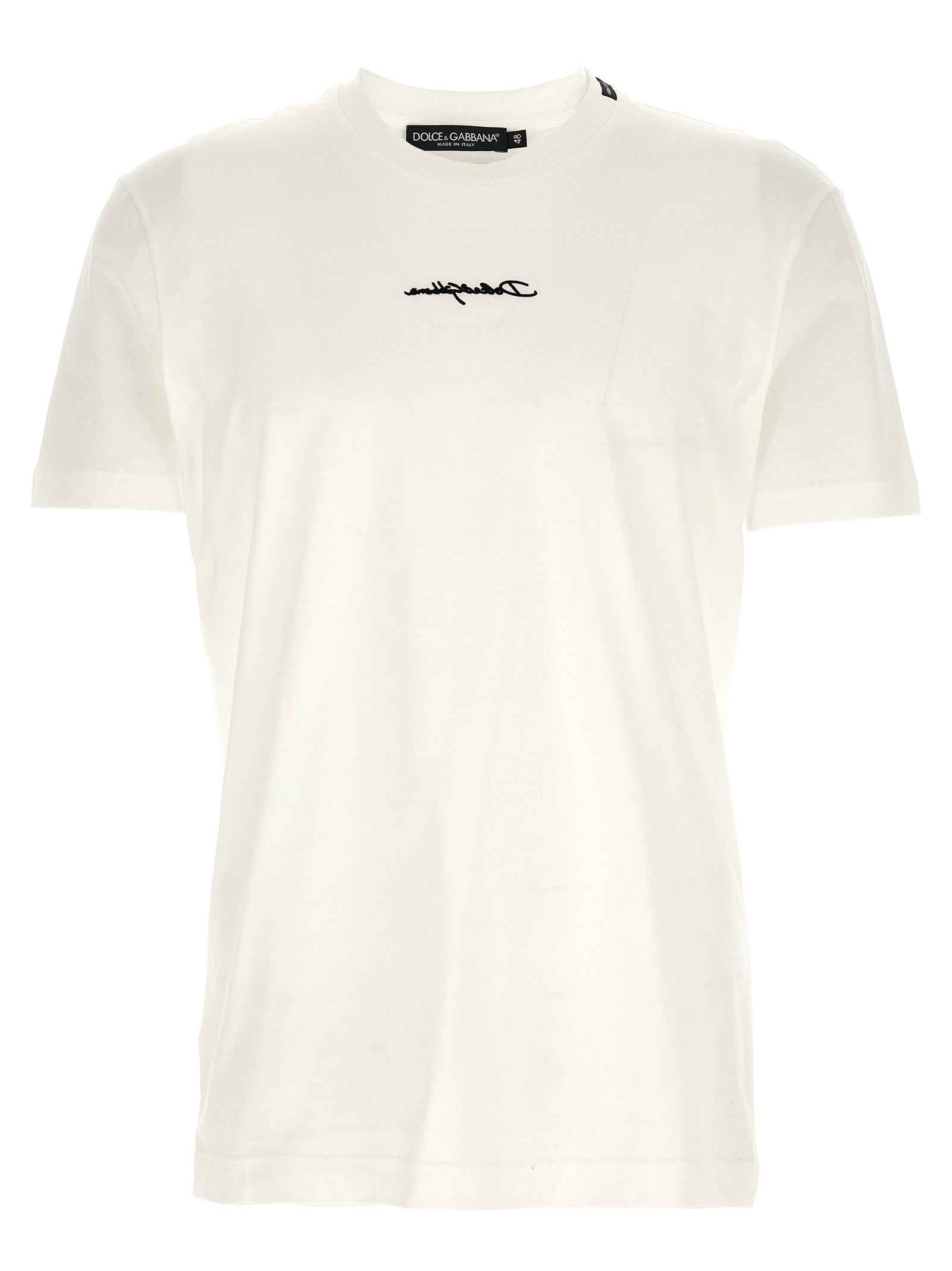 Dolce & Gabbana White Cotton T-Shirt