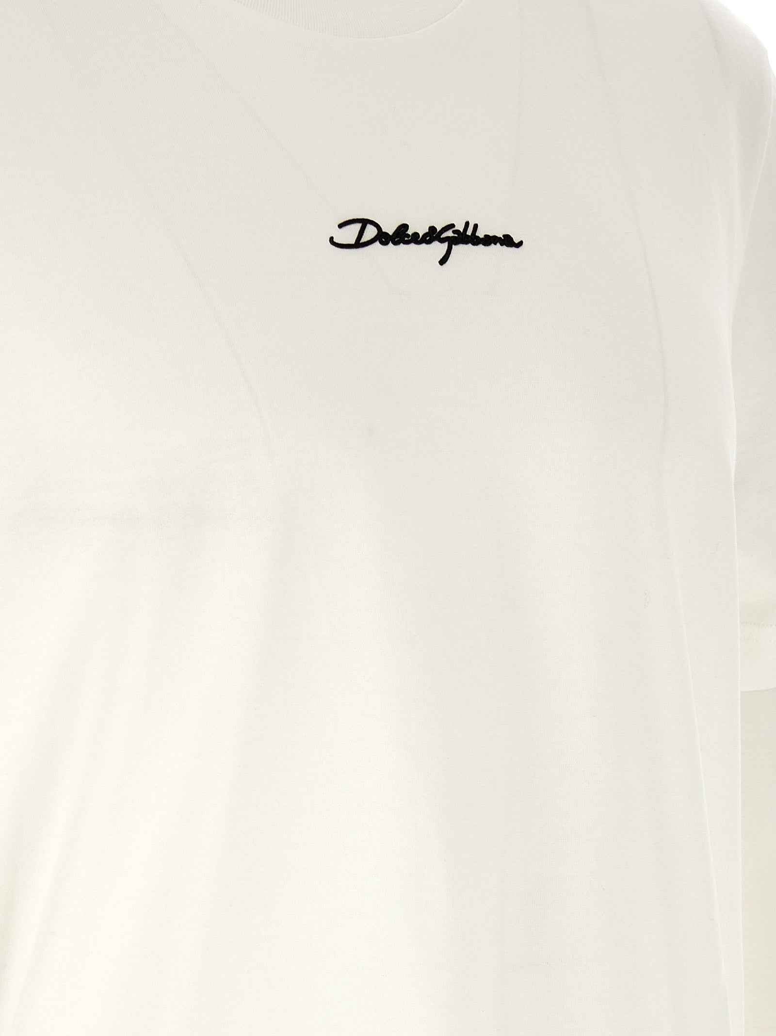 Dolce & Gabbana White Cotton T-Shirt