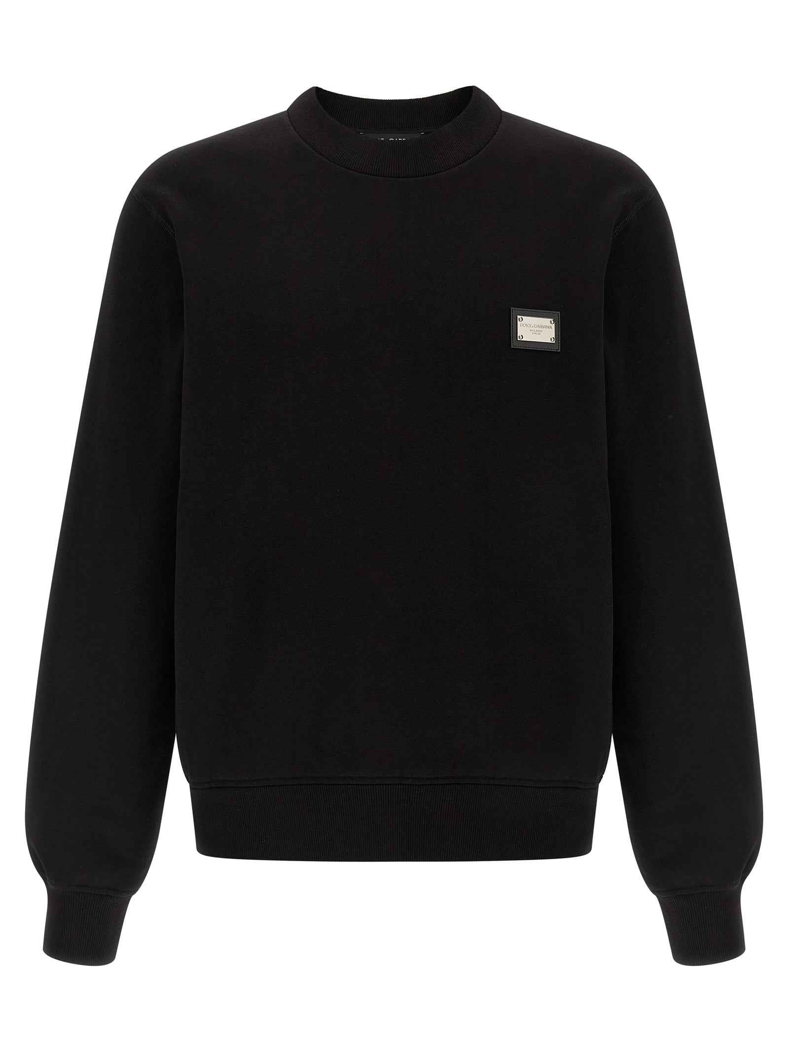 Dolce & Gabbana Black Cotton Sweatshirt