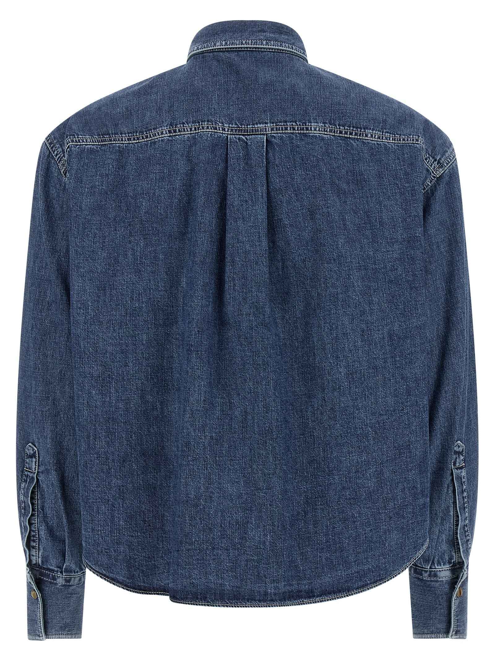 Brunello Cucinelli Blue Cotton Blouse