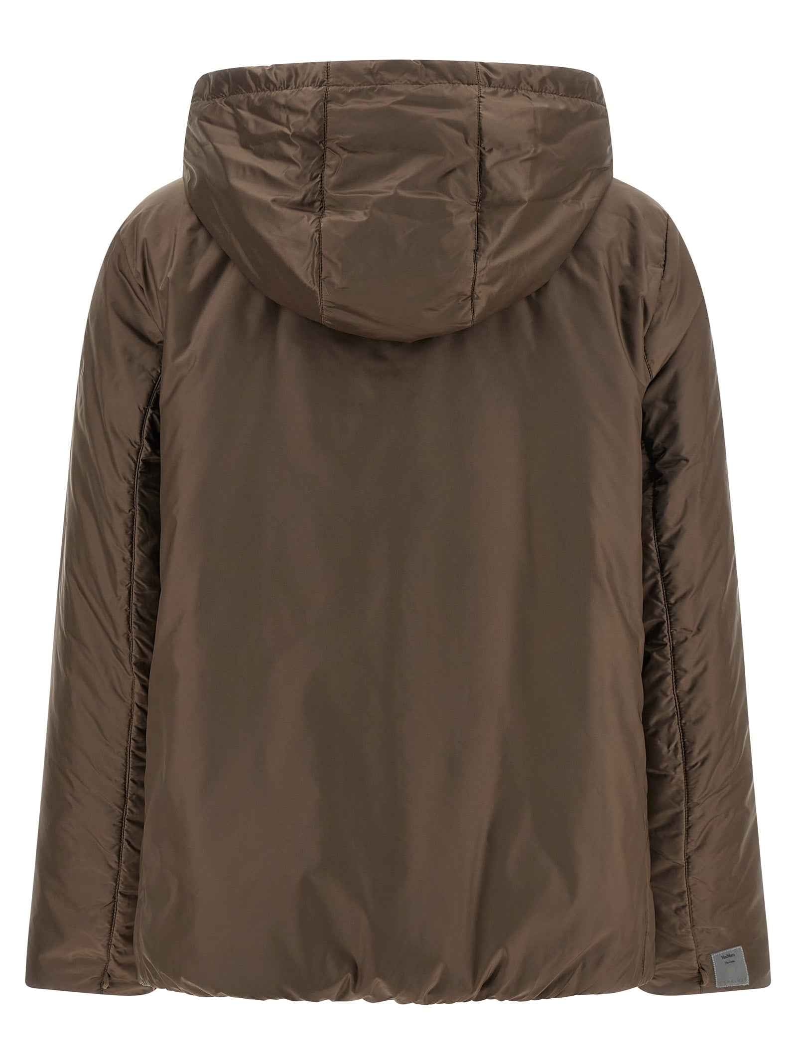 Max Mara Brown Polyester Full-Length Jacket